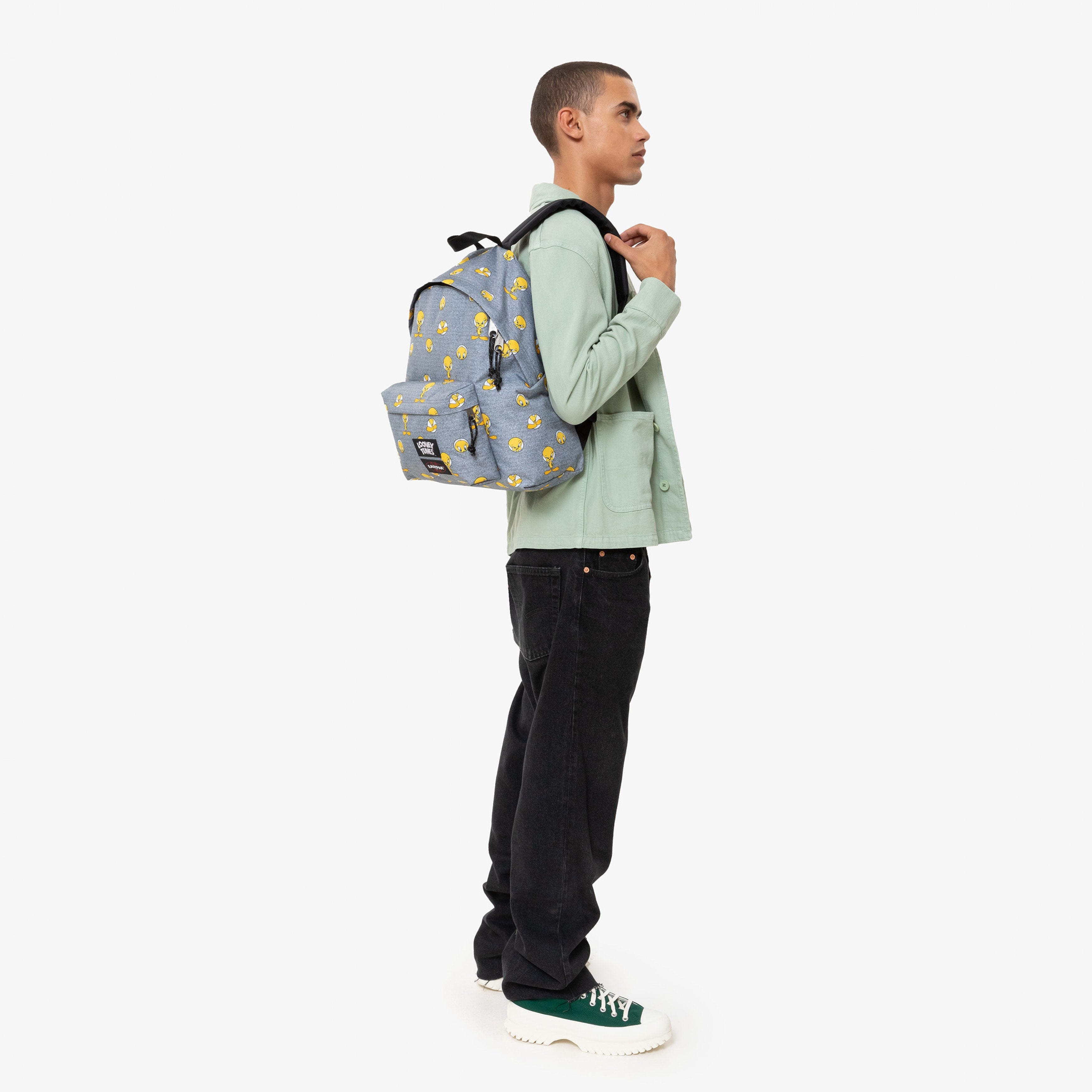 Eastpak Padded Pak'R Tweety Grey Medium Backpack - EK0006208J71