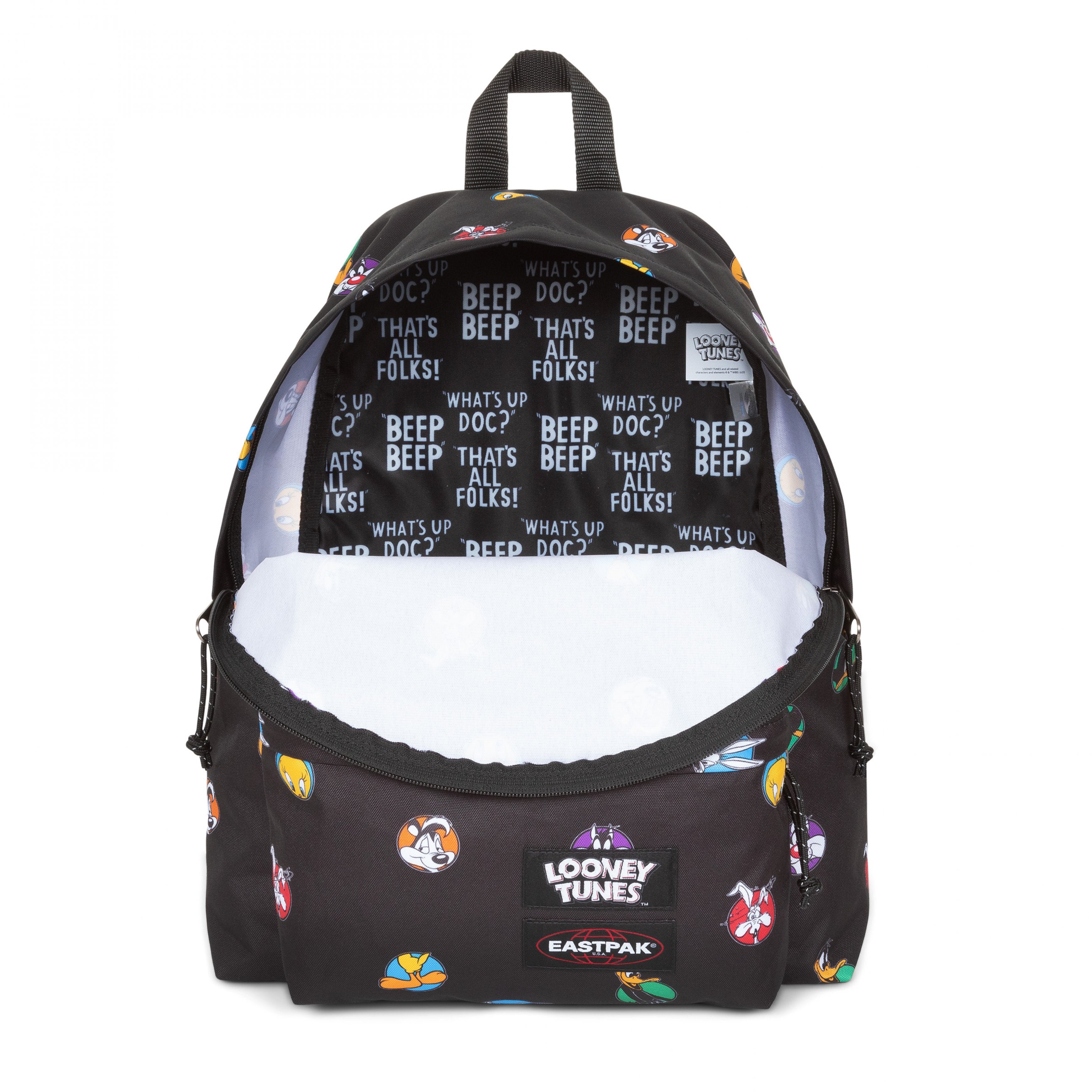 Eastpak Padded Pak'R Looney Tunes Black Medium Backpack - EK0006208J81