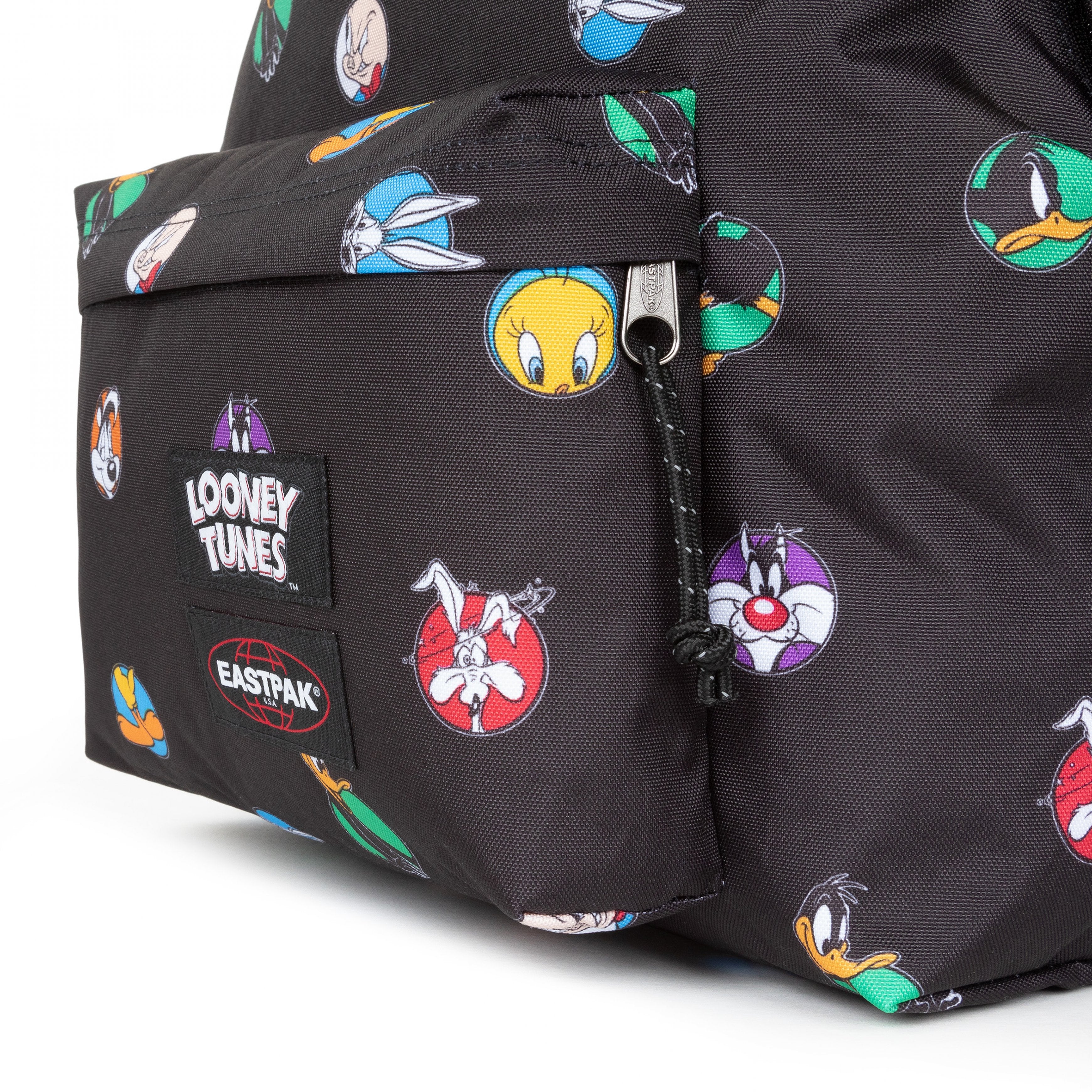 Eastpak Padded Pak'R Looney Tunes Black Medium Backpack - EK0006208J81