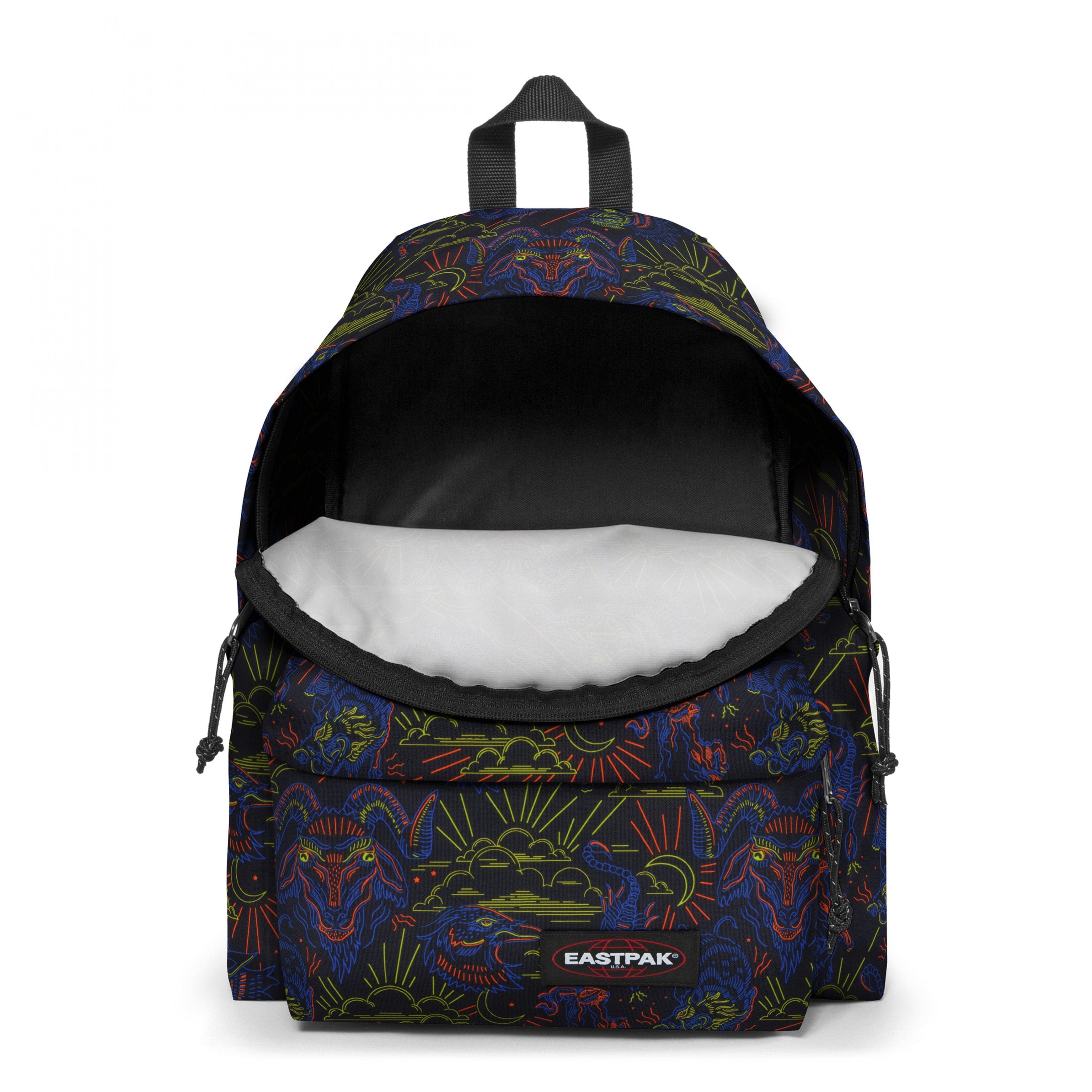 Eastpak-Padded Pak'R-Medium Backpack-Neonprintblack-EK000620U46