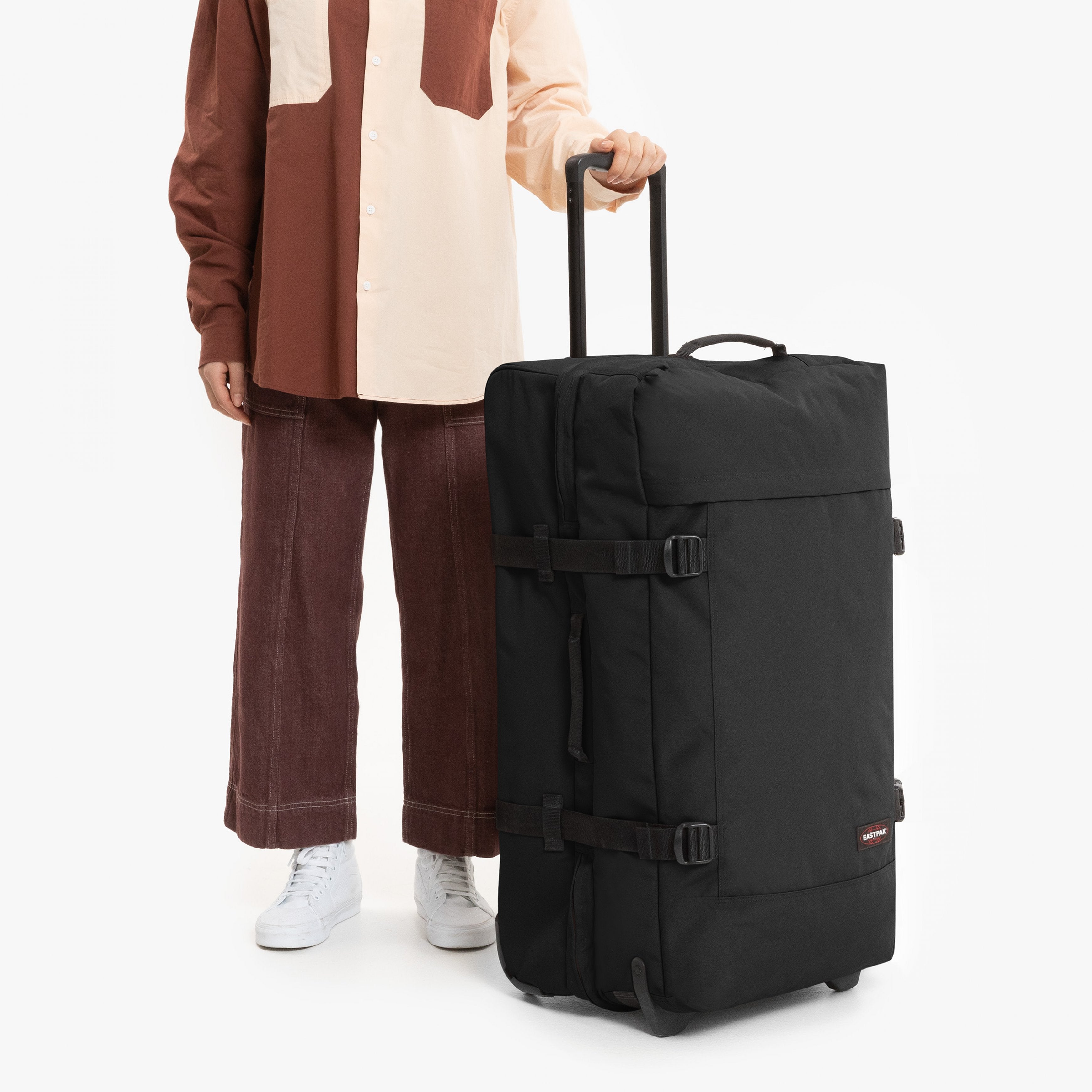 Eastpak Tranverz L Black Large Wheeled Luggage - EK00063L0081