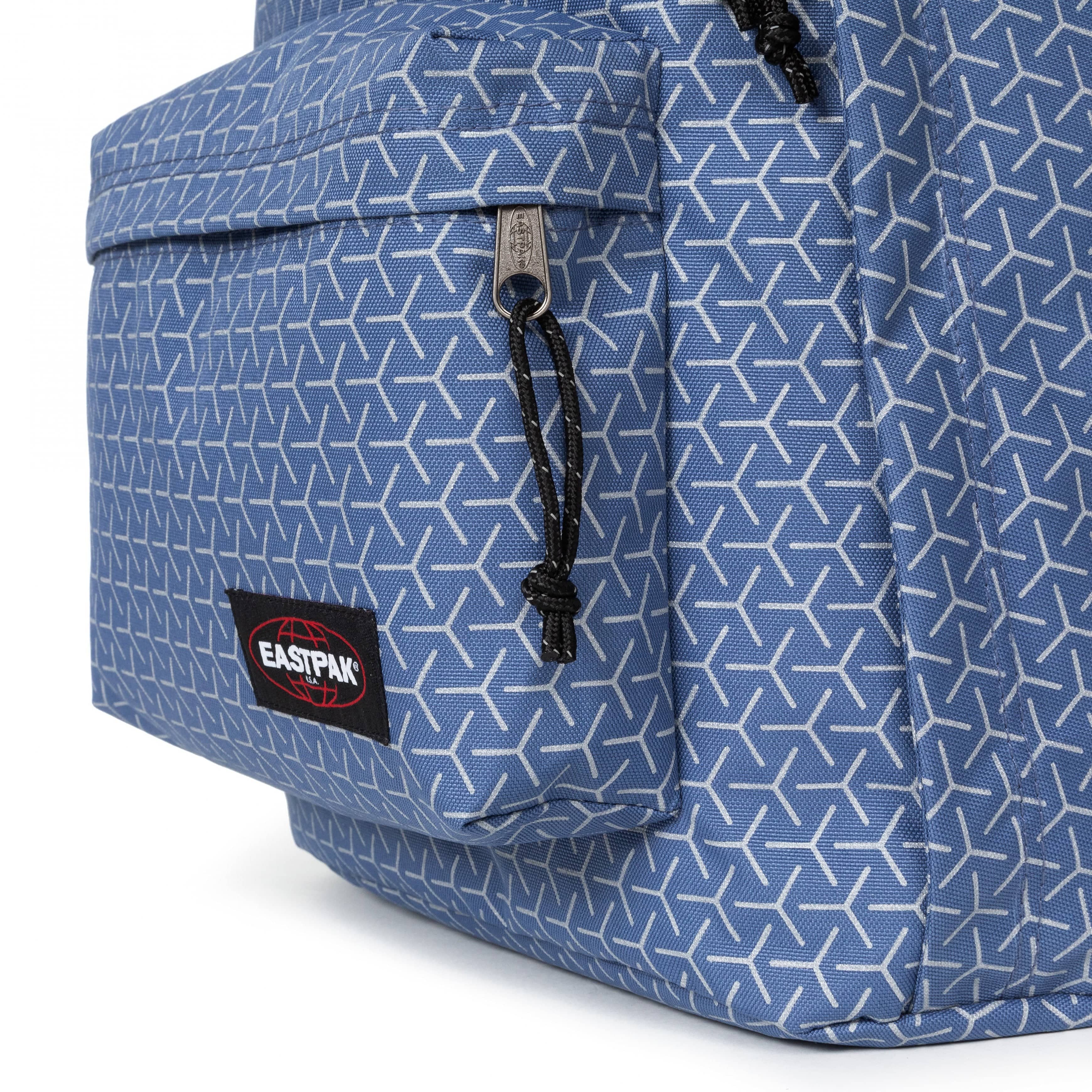 Eastpak Out Of Office Refleks Metal Blue Medium Backpack - EK0007678D9