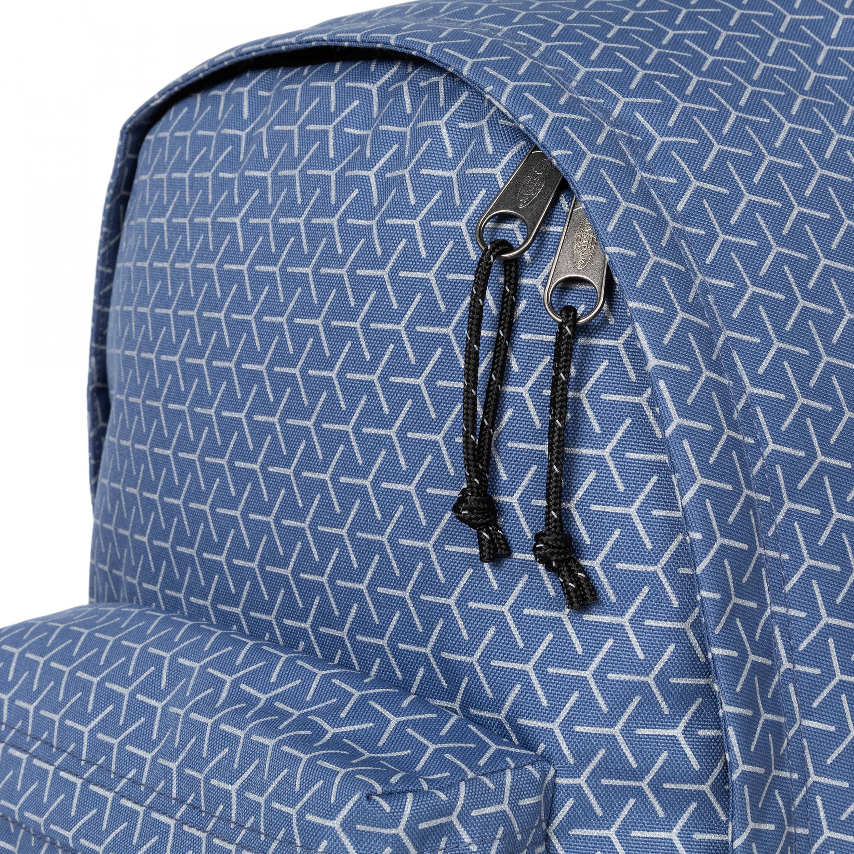 Eastpak Out Of Office Refleks Metal Blue Medium Backpack - EK0007678D9