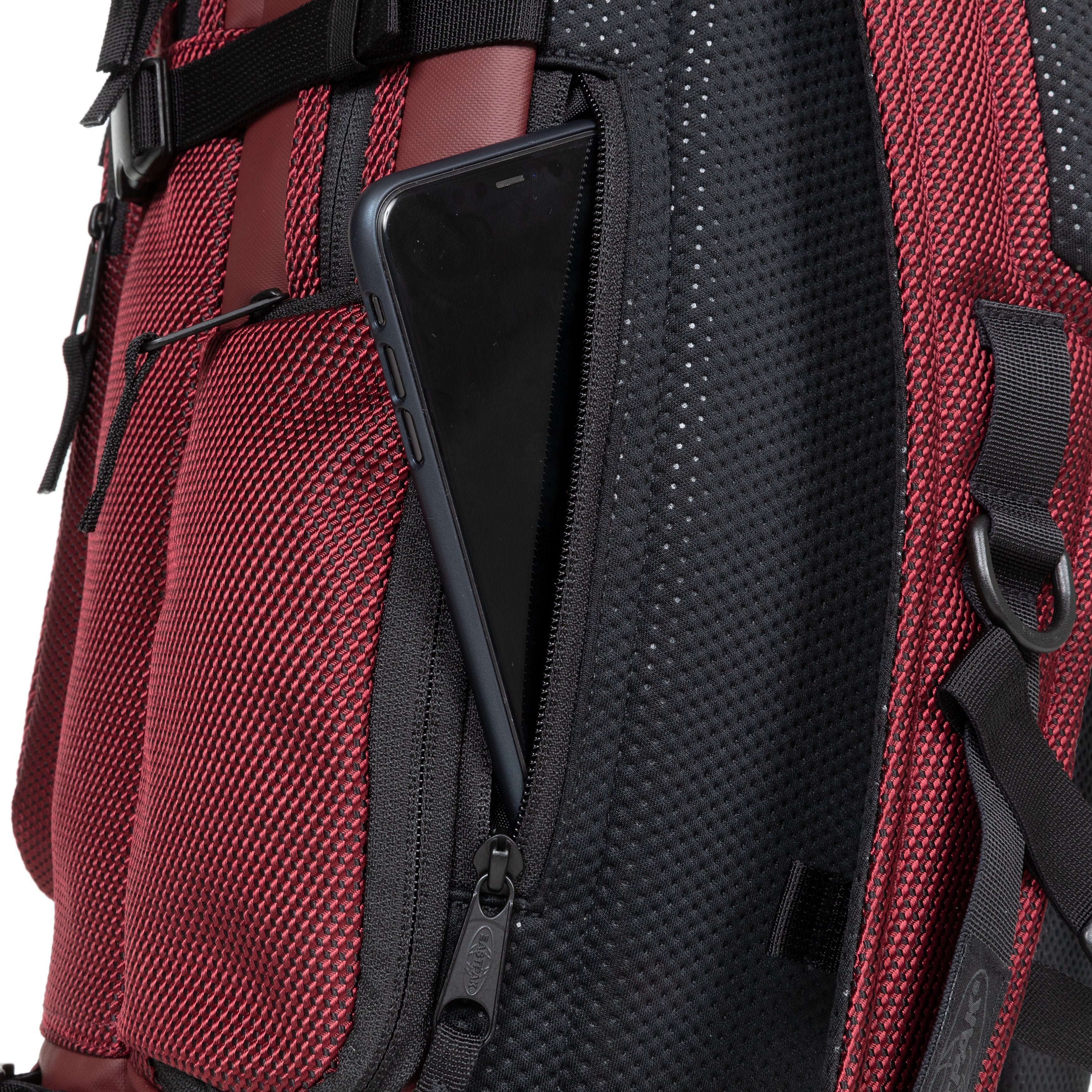 Eastpak-Tecum L-Large Backpack With Bottle Holder And Laptop Sleeve-Cnnct Burgundy-Ek00092Dw341