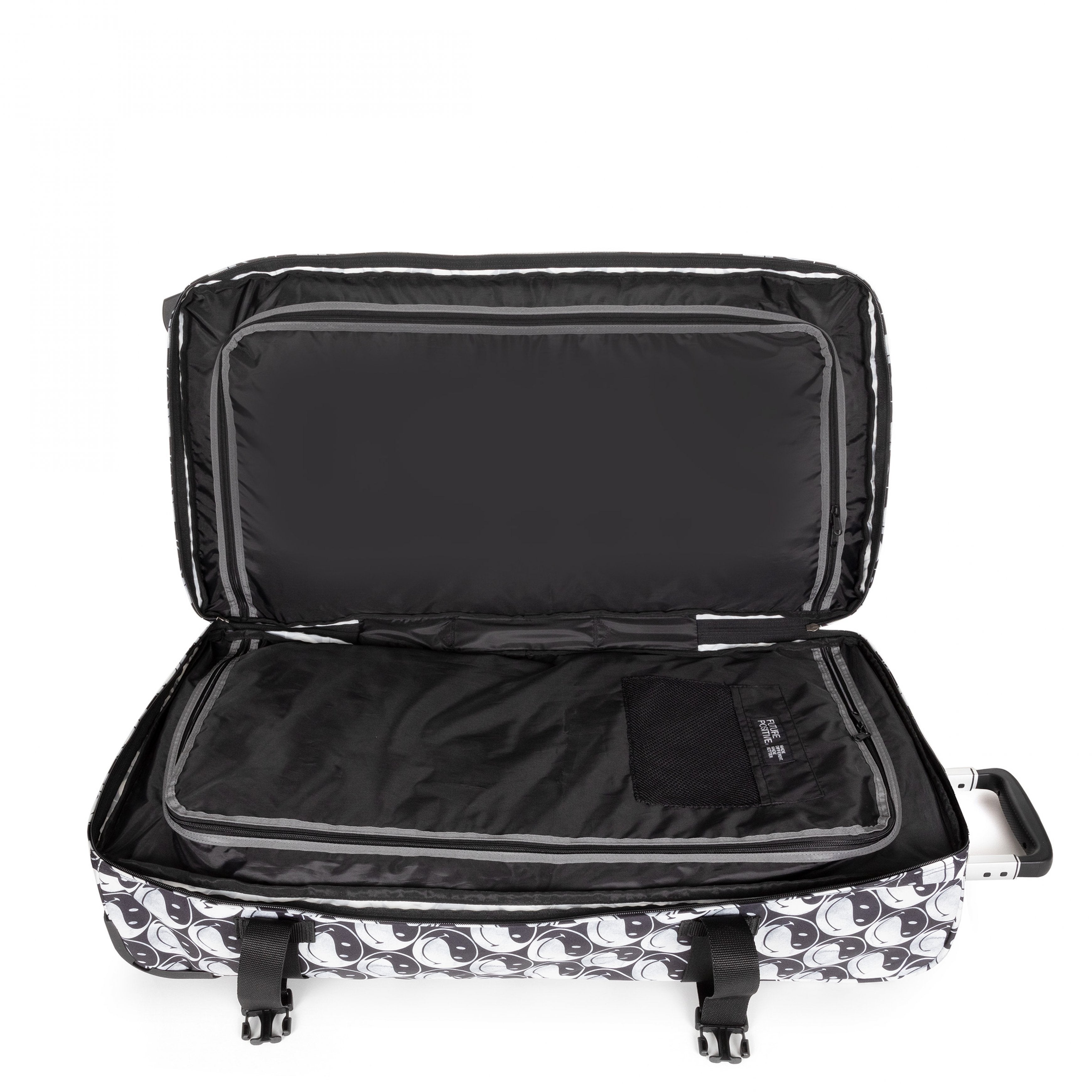 Eastpak Transit'R L Smiley Yy Black Large Soft Luggage - EK0A5BA95K21