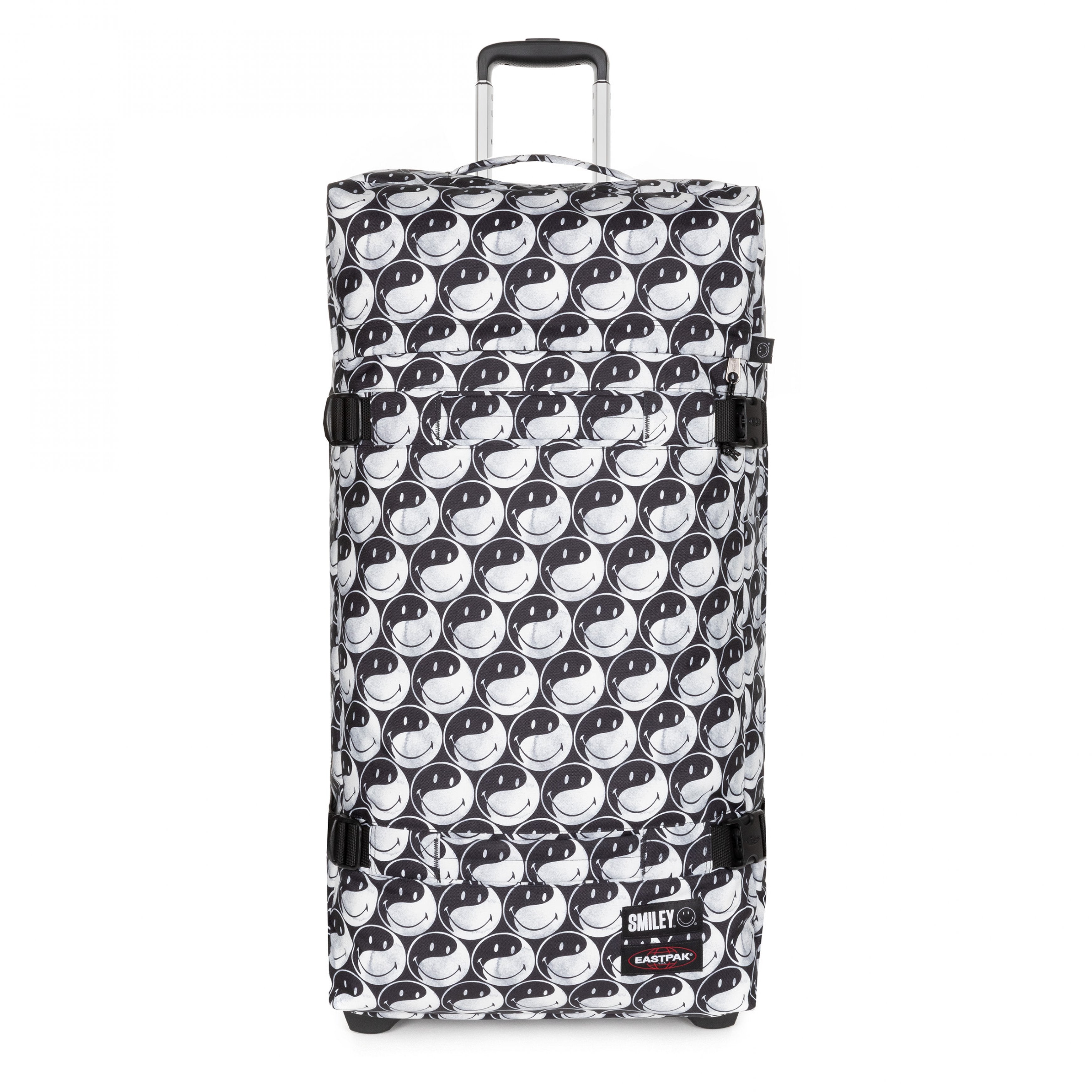 Eastpak-Transit'R L-Large Soft Luggage-Smiley Yy Black-EK0A5BA95K21