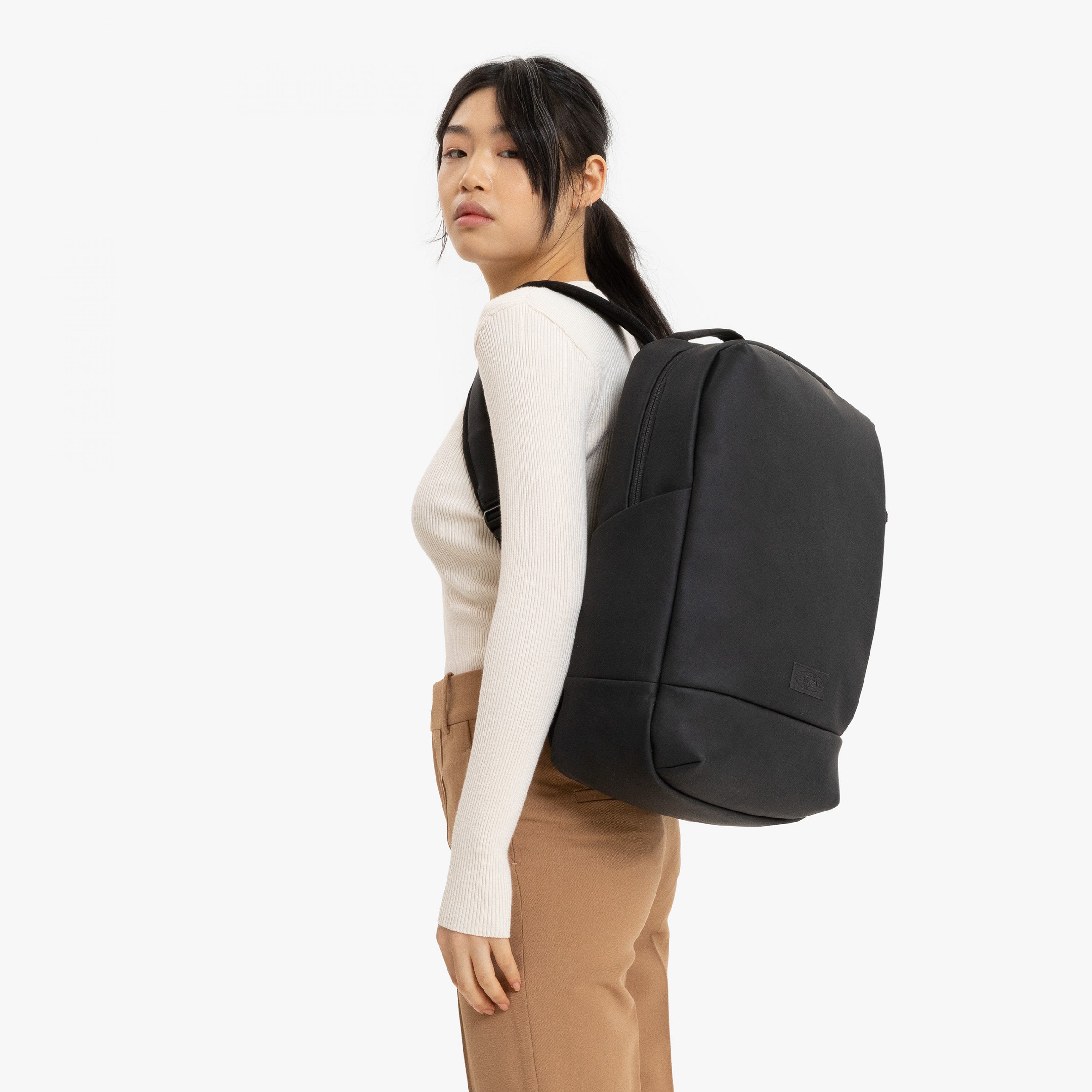 Eastpak Tecum F Cnnct F Matte Black Medium Backpack - EK0A5BE91F51