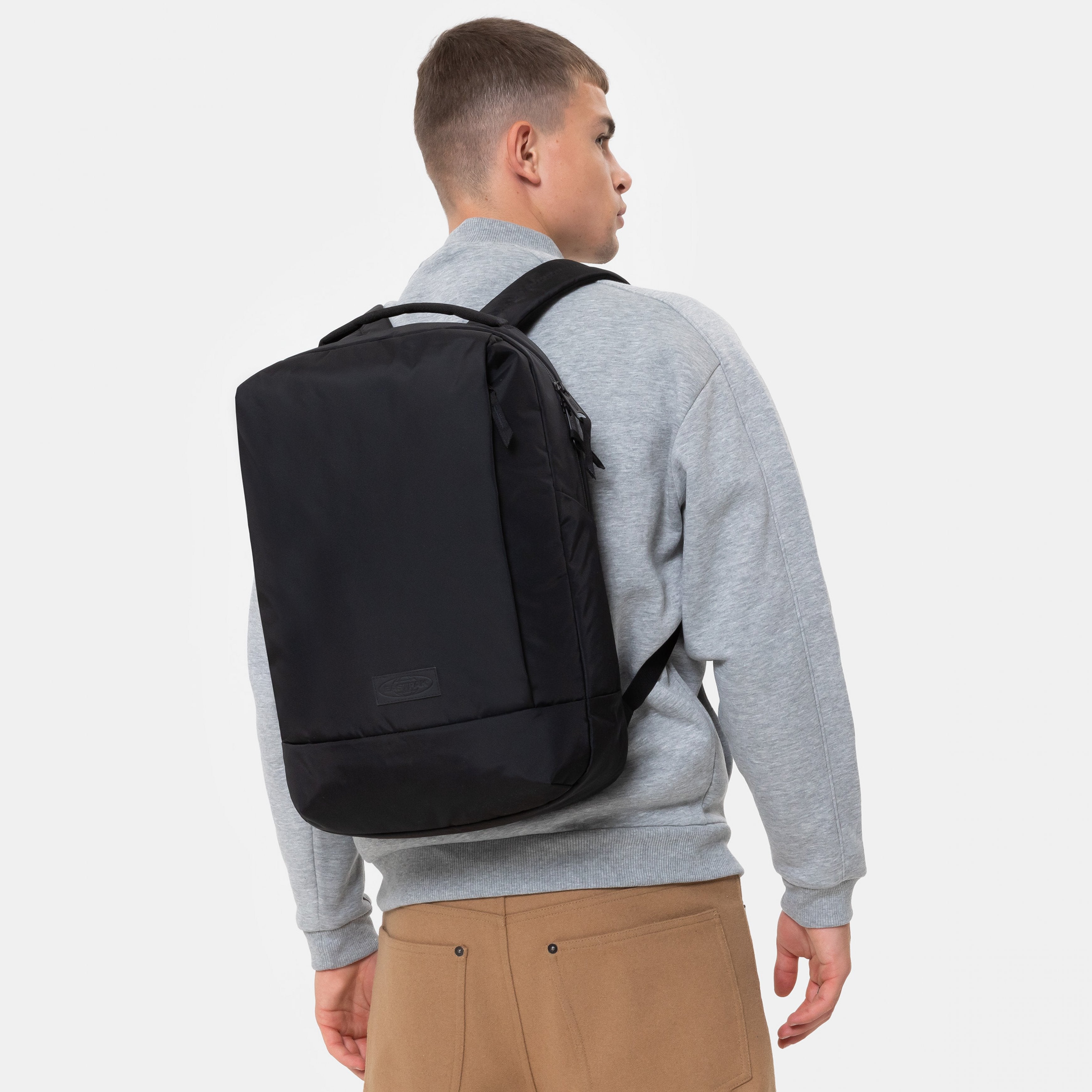 Eastpak-Tecum F-Medium Backpack With Bottle Holder And Laptop Sleeve-Cnnct F Black-Ek0A5Be95A21