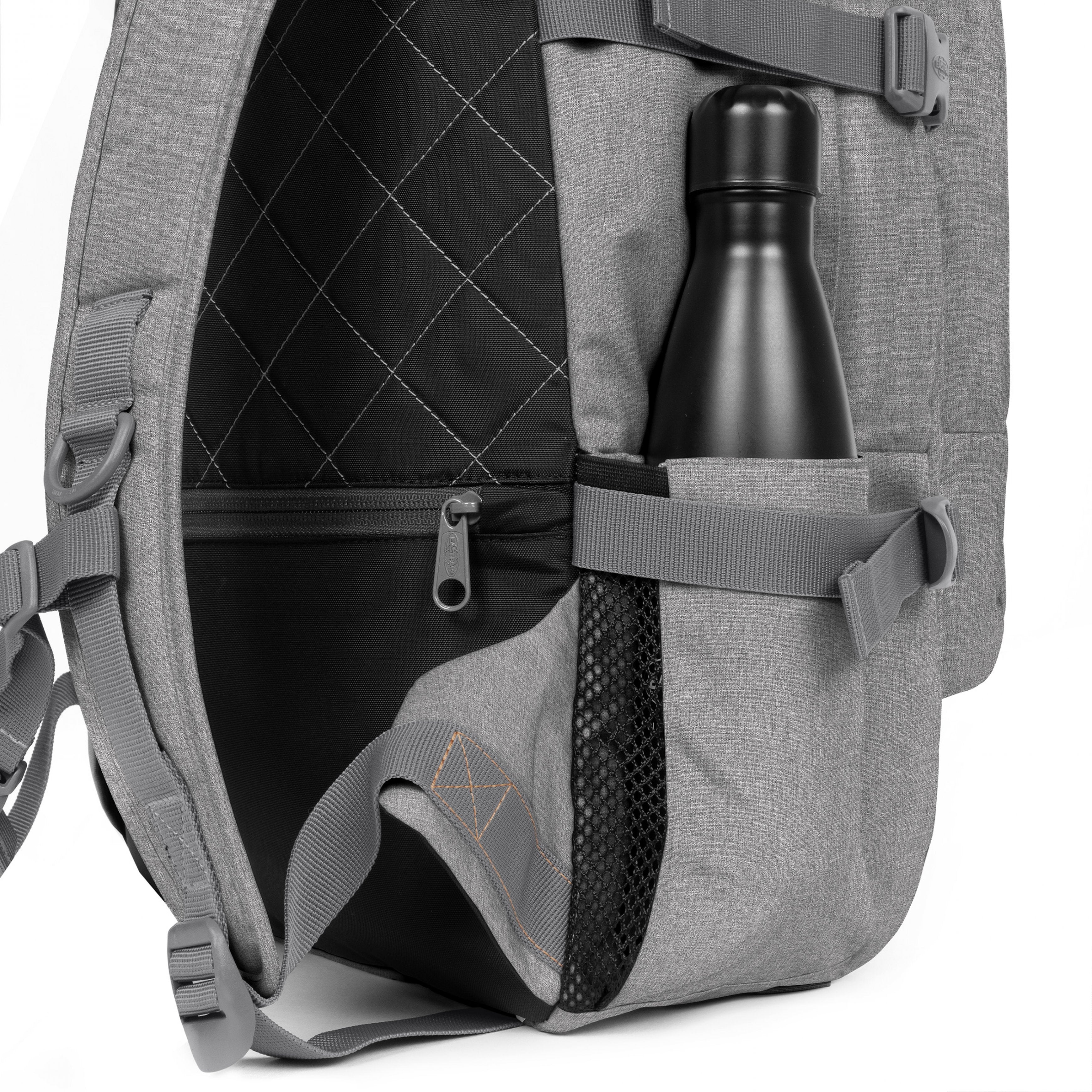 Eastpak-Volker-Large backpack with bottle holder and laptop sleeve-Cs Sunday Grey2-EK0A5BEW0B31