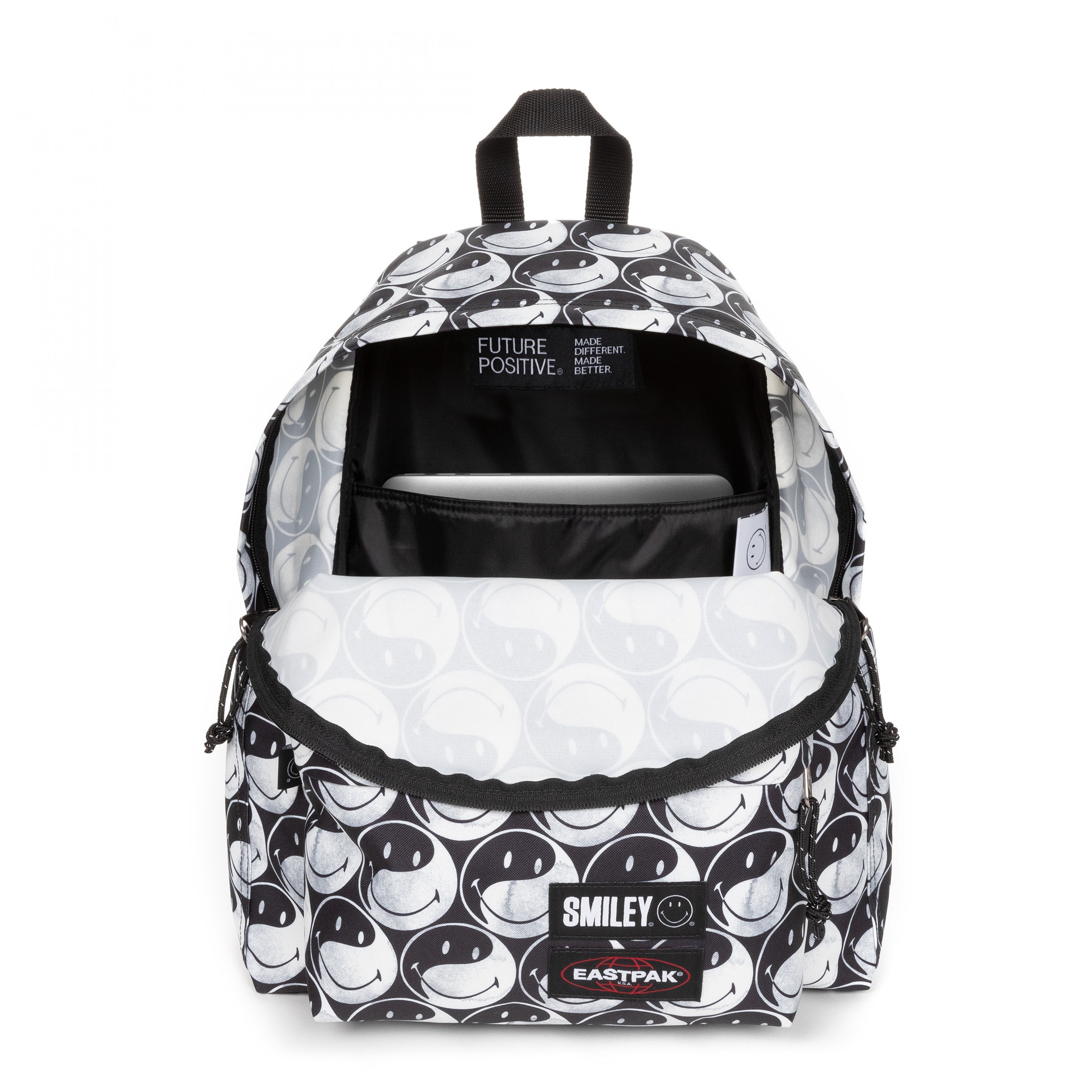 Eastpak Day Pak'R Smiley Yy Black Medium Backpack - EK0A5BG45K21