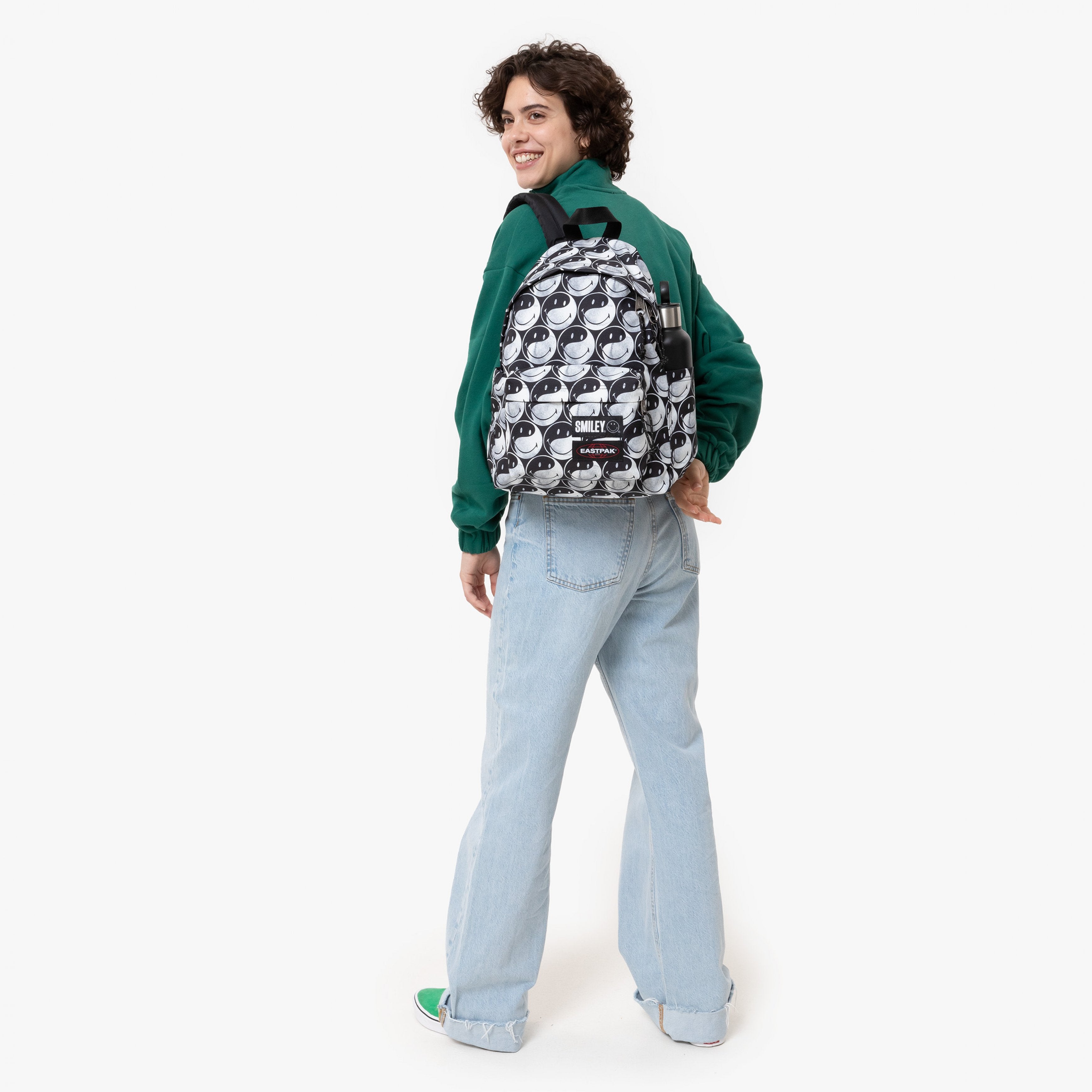 Eastpak Day Pak'R S Smiley Yy Black Small Backpack - EK0A5BG55K21