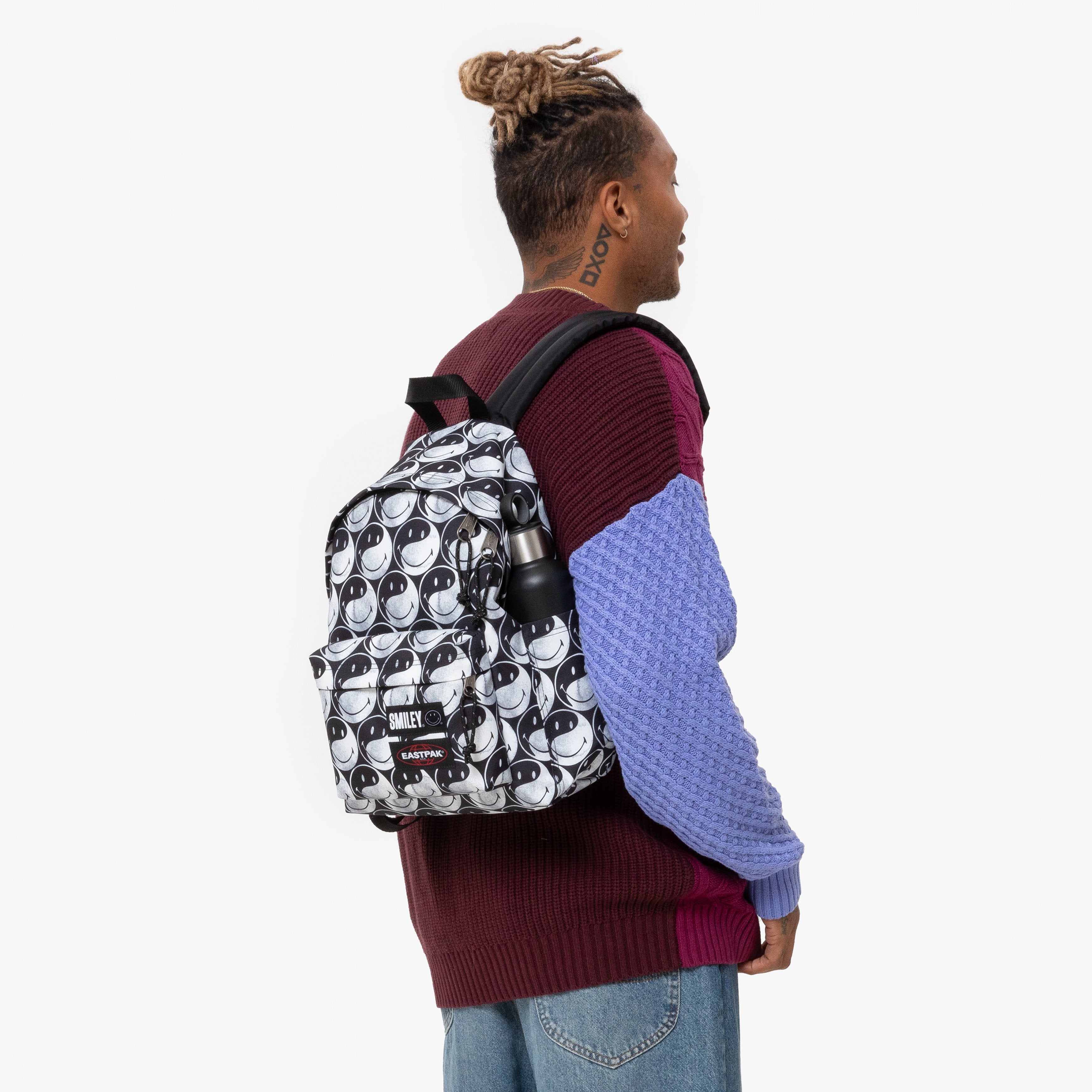 Eastpak Day Pak'R S Smiley Yy Black Small Backpack - EK0A5BG55K21