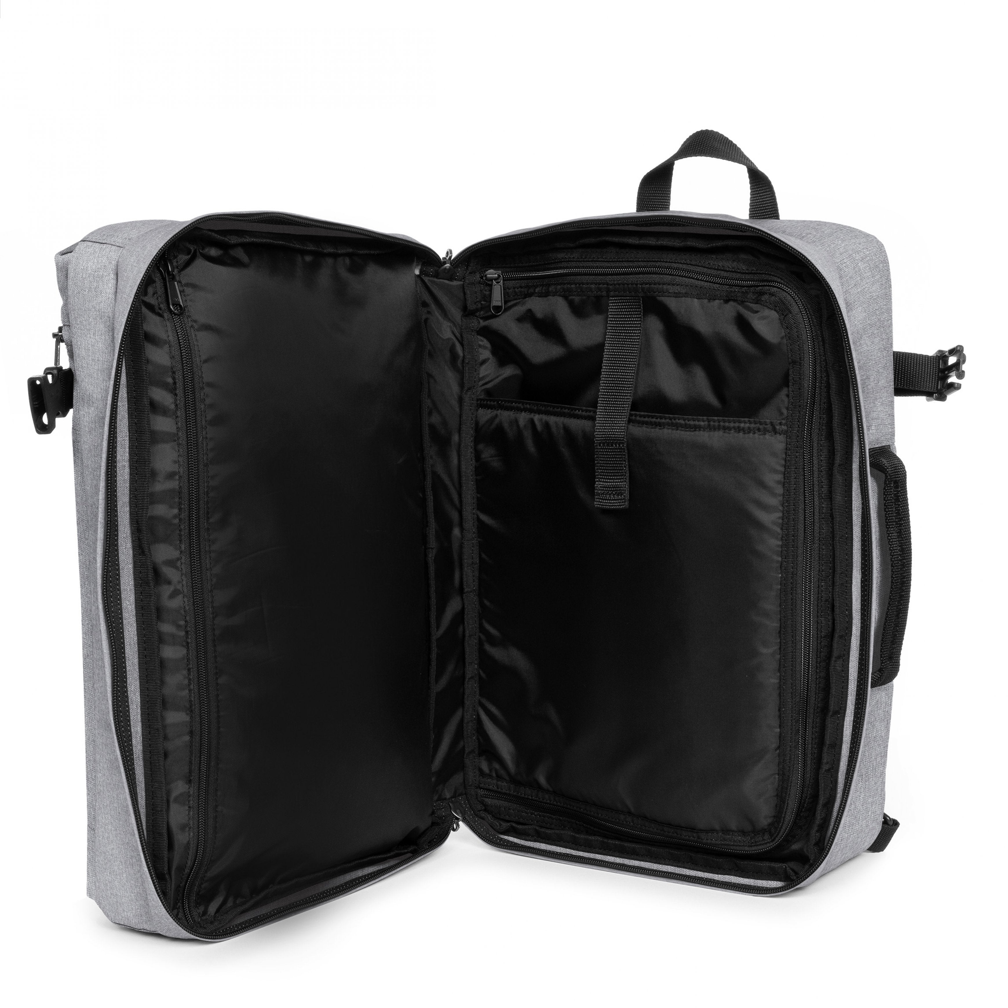 Eastpak-Transit'R Pack-Cabin sized convertible backpack-Sunday Grey-EK0A5BHI3631