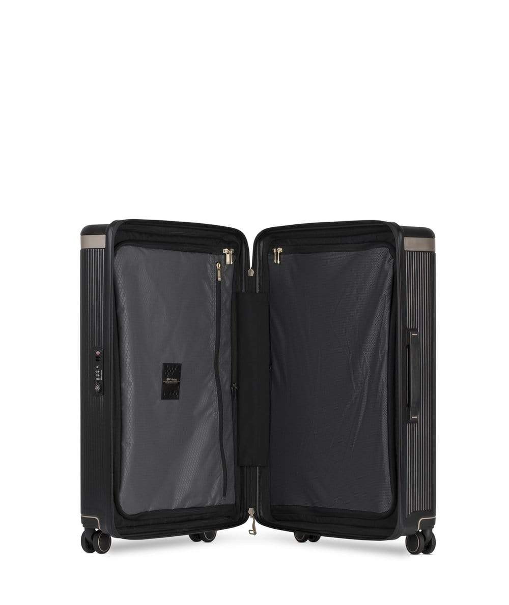 Echolac Dynasty 24" 4 Double Wheel Check-In Luggage Trolley Black-Gold - PC142 24 BLK/ GLD
