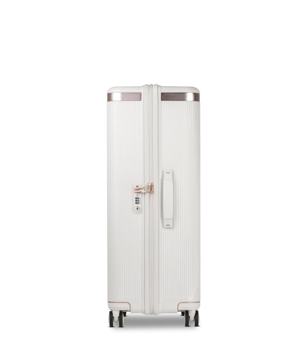 Echolac Dynasty 28" 4 Double Wheel Check-In Luggage Trolley Ivory White - PC142 Ivory White 28