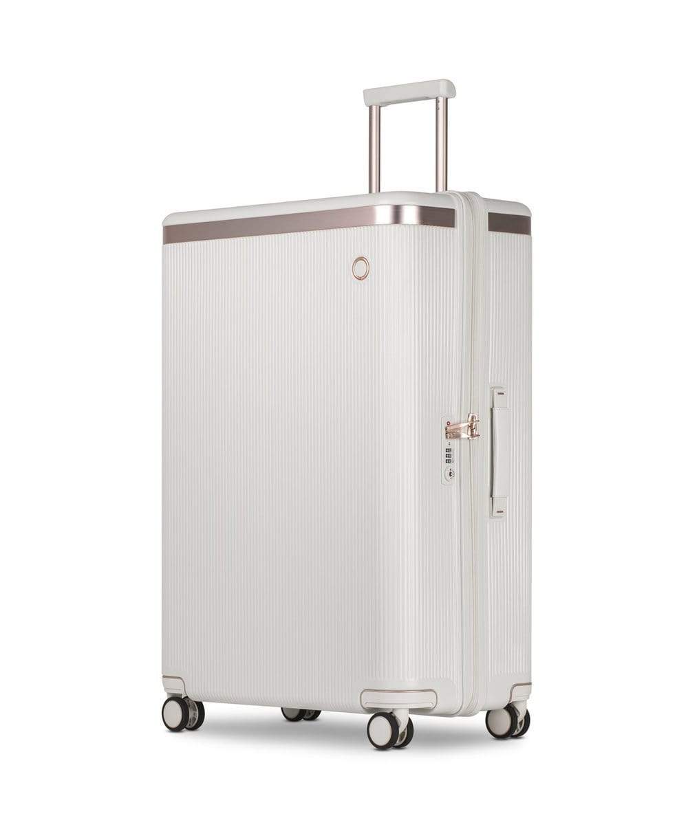 Echolac Dynasty 28" 4 Double Wheel Check-In Luggage Trolley Ivory White - PC142 Ivory White 28