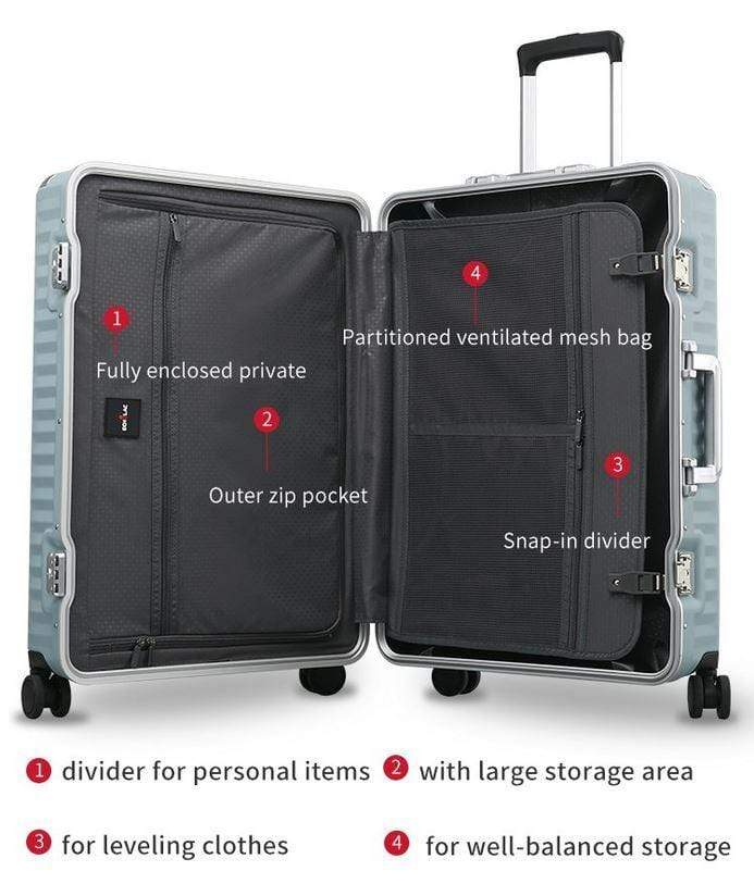 Echolac Celestra 28" Check-In Luggage Trolley Slate Blue - PC183E Slate Blue 28