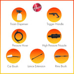 Hoover 140-Bar Pressure Washer with 7 Accessories