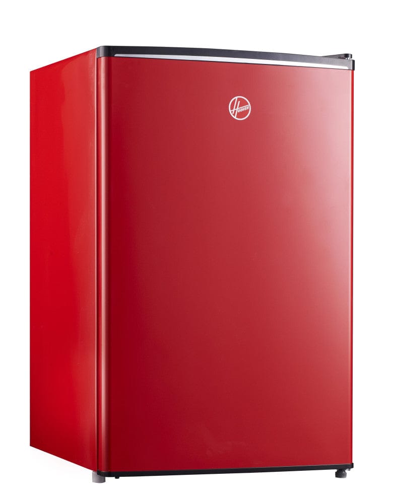 Hoover 160L Single Door Compact Refrigerator with Freezer Compartment - Mechanical Control, Adjustable Thermostat, Security Lock, 1 Removable Shelf, Defrost Feature, 1 Year Warranty, Red- HSD-K160-R