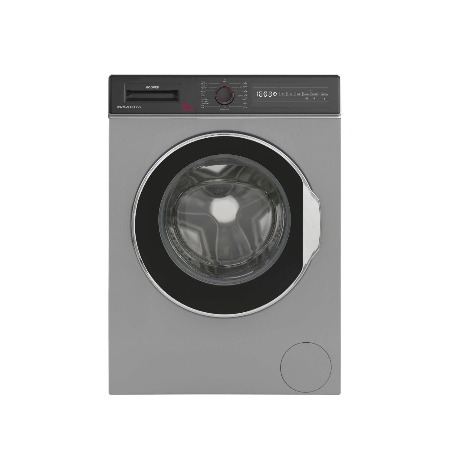 Hoover Twin Jet 10Kg Front Loading Washing Machine 1200 Rpm-Silver Hwm-V1012-S