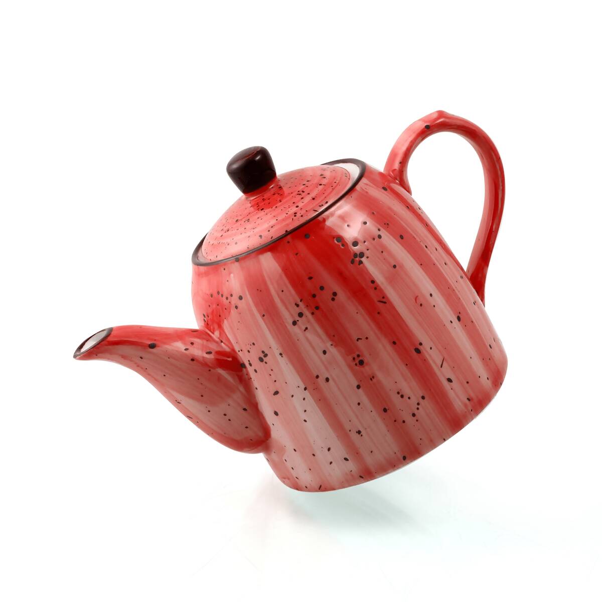 Porceletta Red Color Glazed Porcelain Coffee Pot