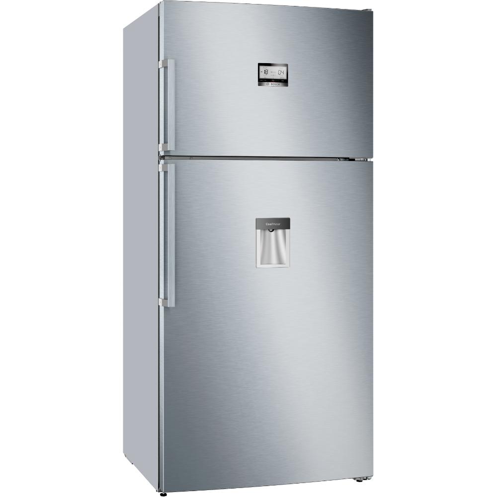Bosch Series 6, Free-Standing Fridge-Freezer Refrigerator with freezer at top, 186 x 86 cm, Vita Fresh. No Frost Stainless steel KDD86AI31M,1Year Manufacturer Warranty
