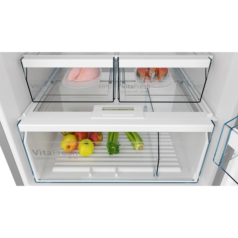 Bosch Series 4 Freestanding Fridge-Freezer with Freezer at Top 563L 193x70cm
