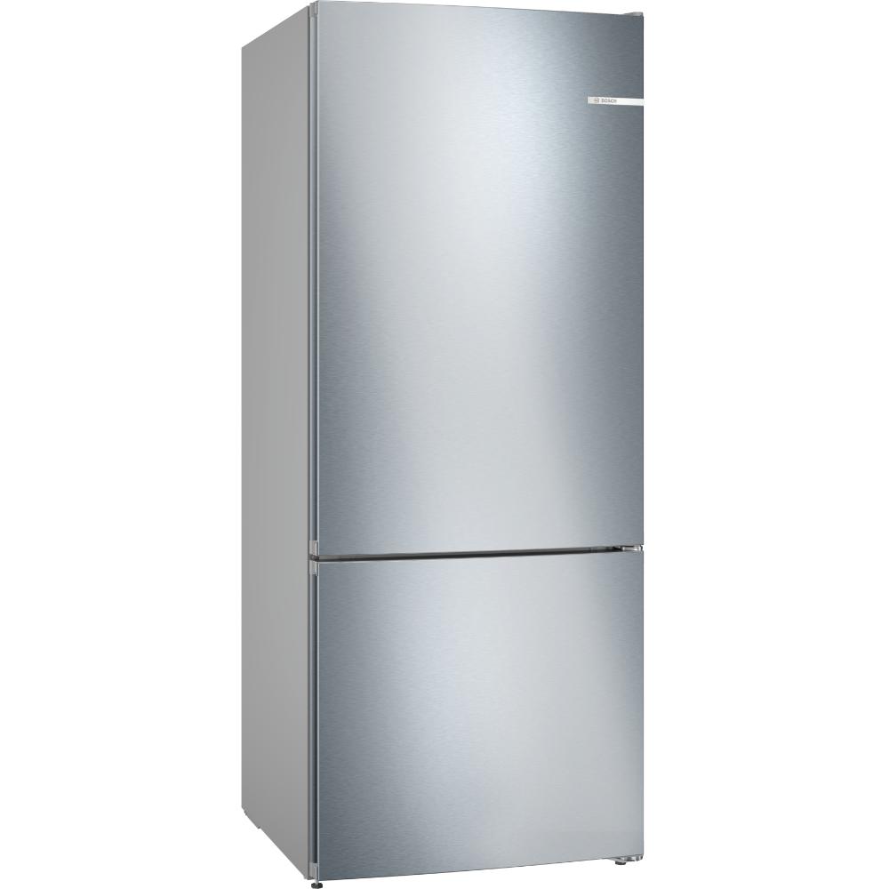 Bosch Series 4 Free-Standing Refrigerator with Freezer at bottom 186 x 75 cm Stainless steel (with anti-fingerprint), VitaFresh, SuperCooling/Freezing, KGN76VI31M 1 Year Manufacturer Warranty