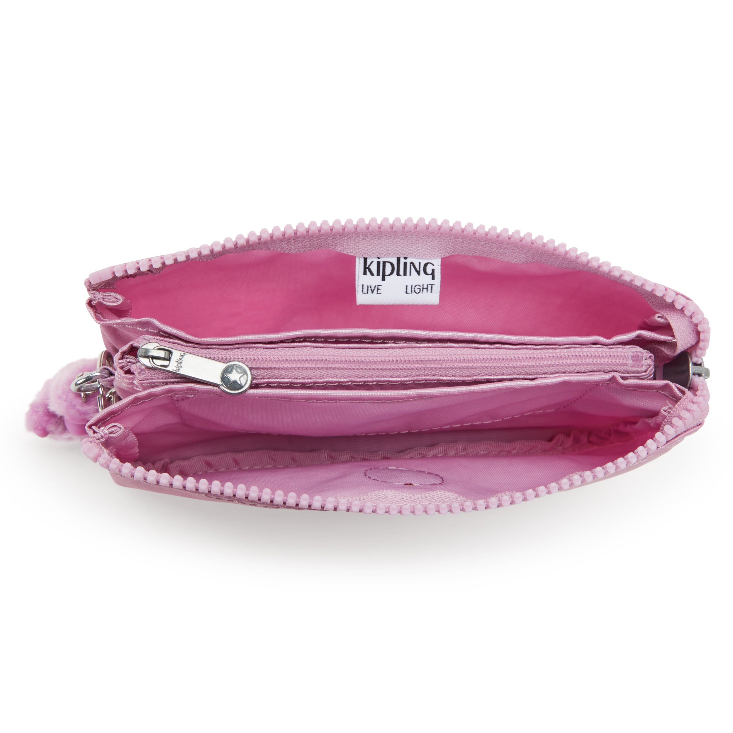 KIPLING-Creativity L-Large purse-Metallic Lilac-13093-F4D