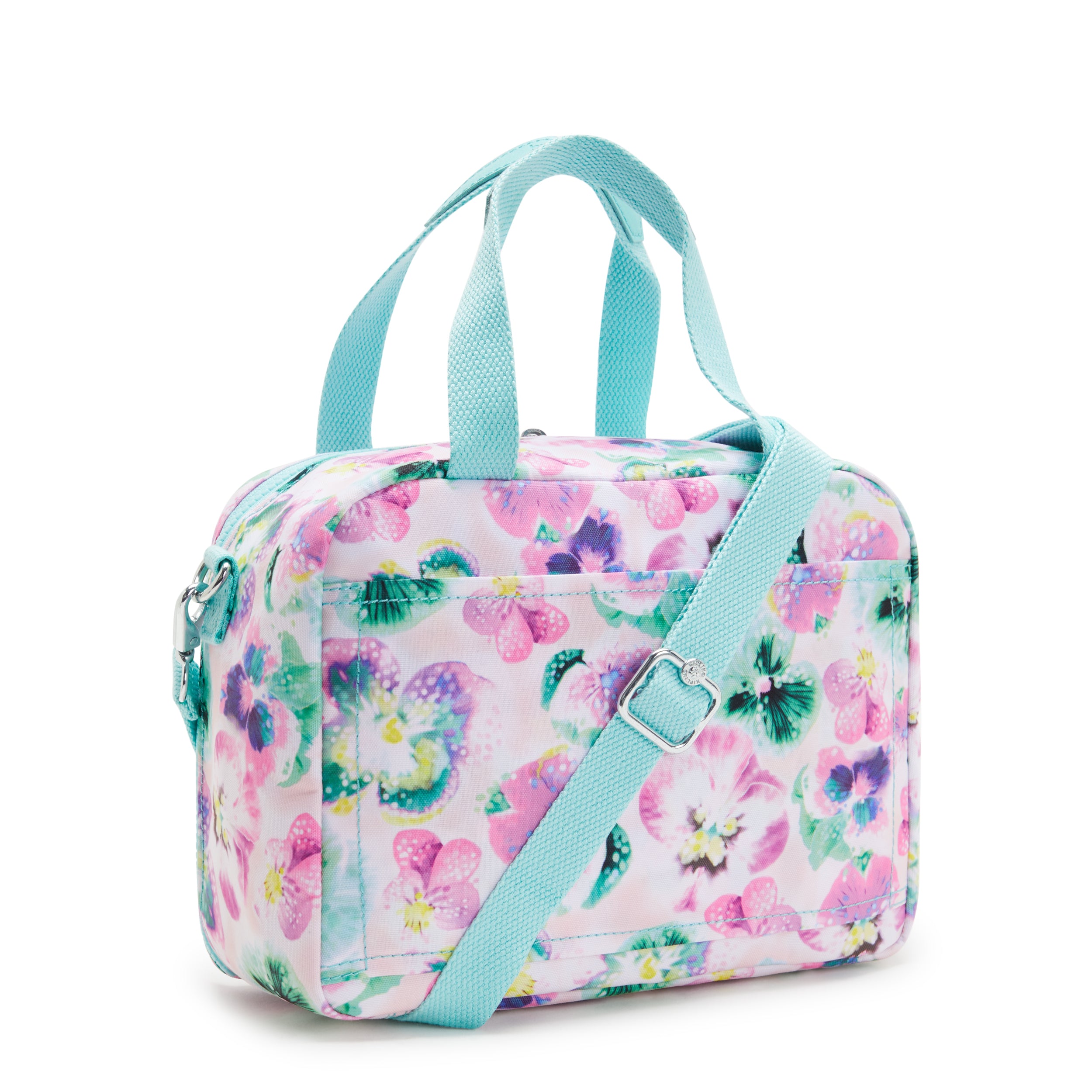 KIPLING-Miyo-Large lunchbox (with trolley sleeve)-Aqua Blossom-I2989-7EC