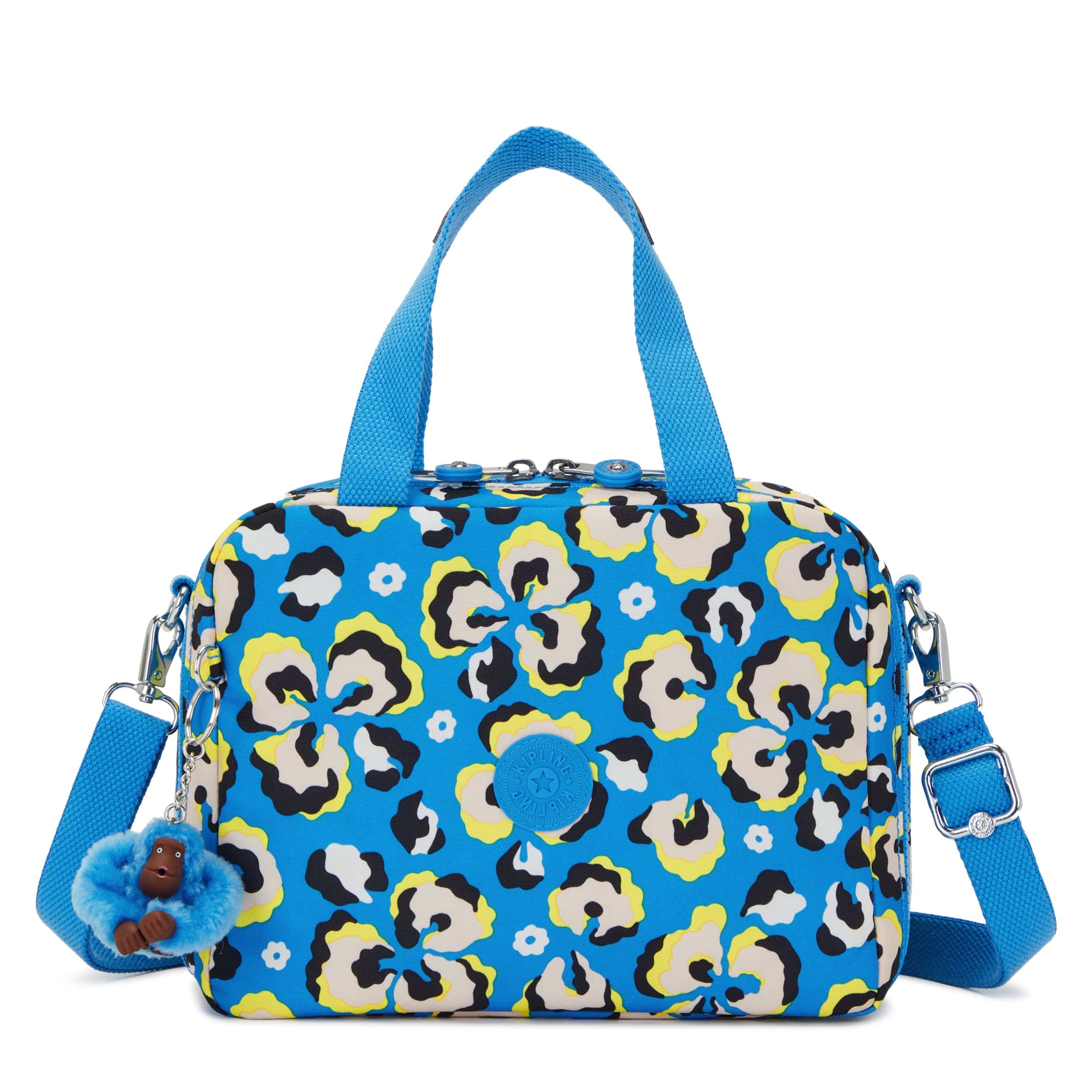 KIPLING-Miyo-Large Lunchbox (With Trolley Sleeve)-Leopard Floral-I2989-P2A