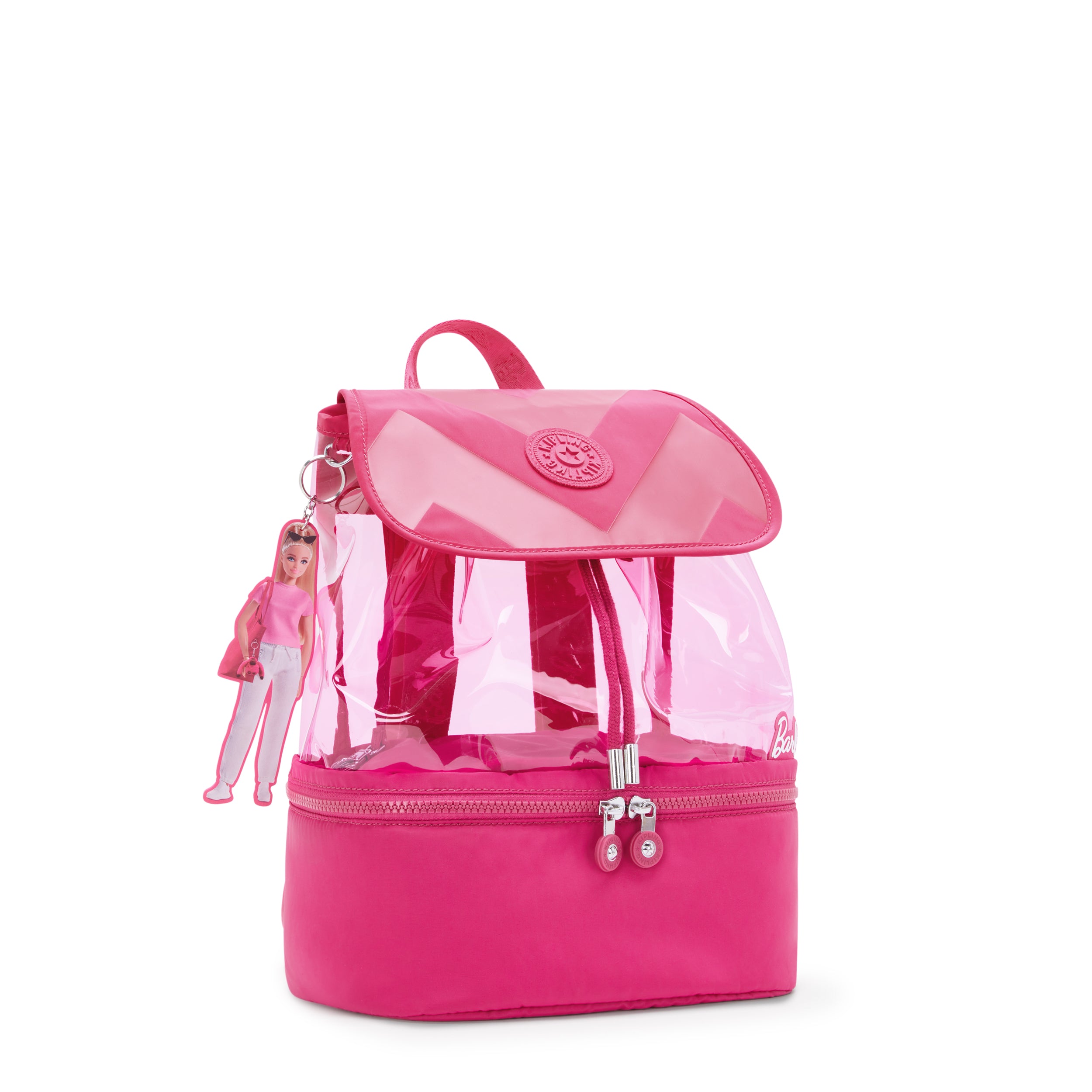 KIPLING-Darlee-Medium Barbie™ Backpack With Two Main Compartments-Power P Transpa-I3417-BA9