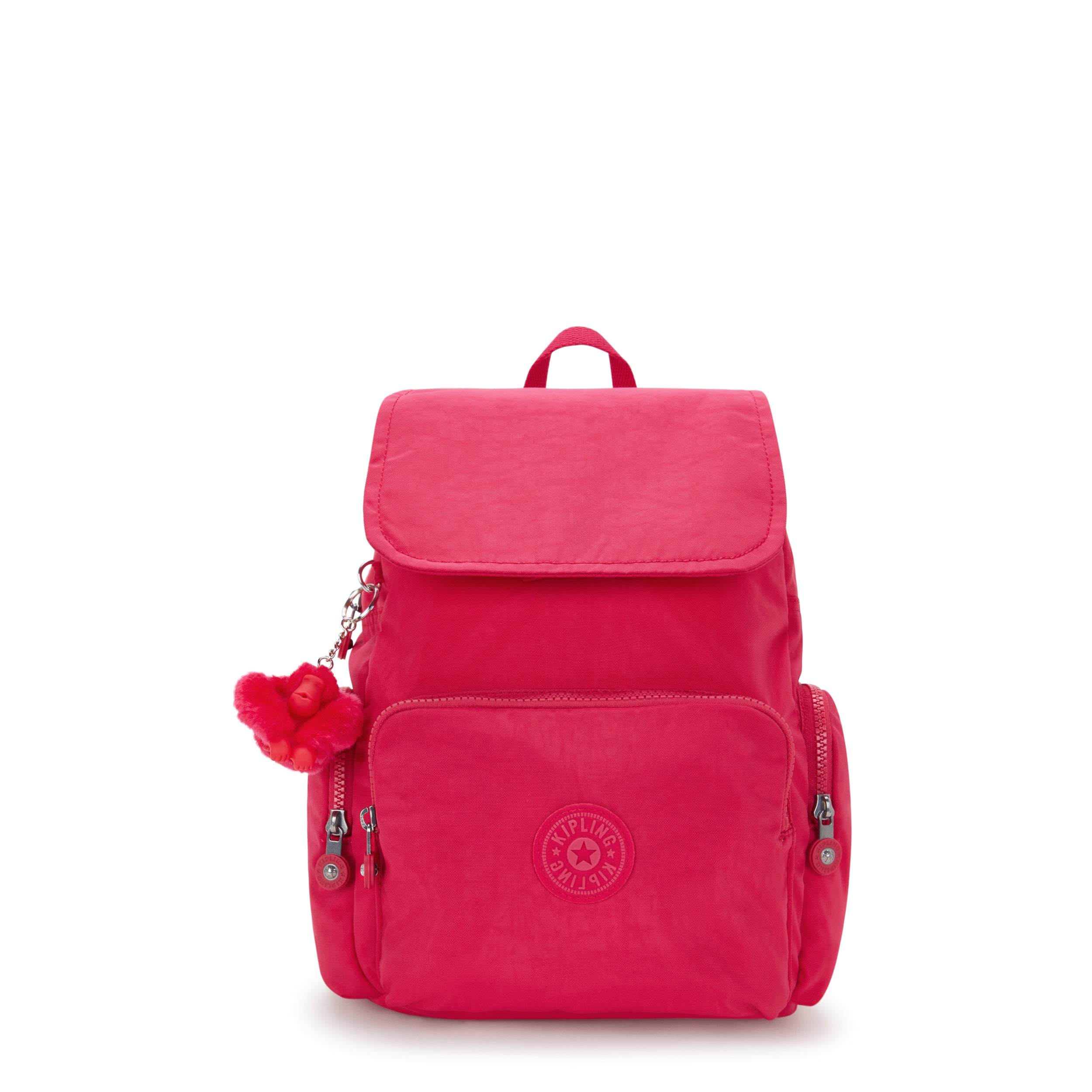 KIPLING-City Zip S-Small Backpack with Adjustable Straps-Confetti Pink-I3523-T73