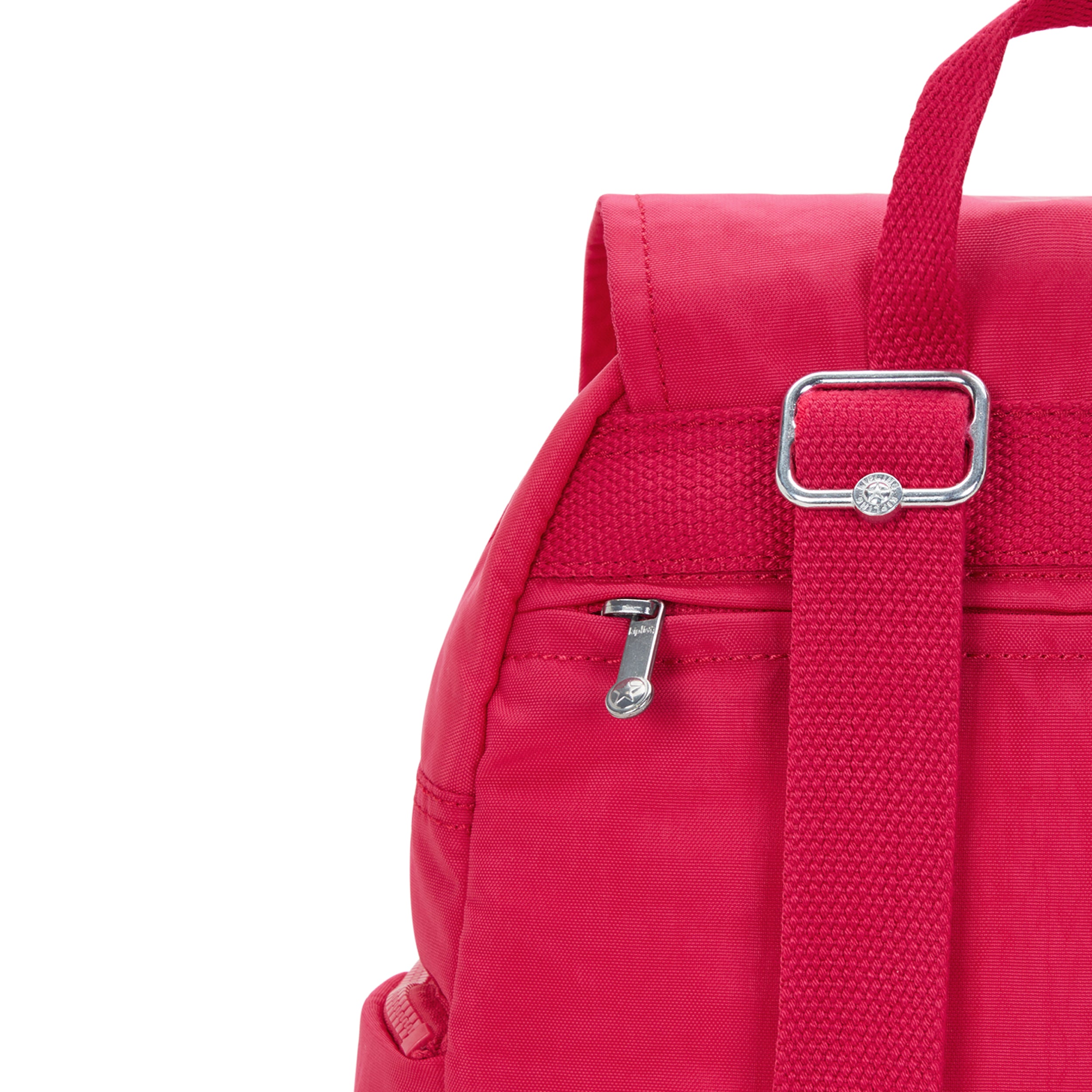 KIPLING- حقيبة ظهر سيتي بسحاب S-Small مع أحزمة قابلة للتعديل - قصاصات ورق وردي - I3523-T73
