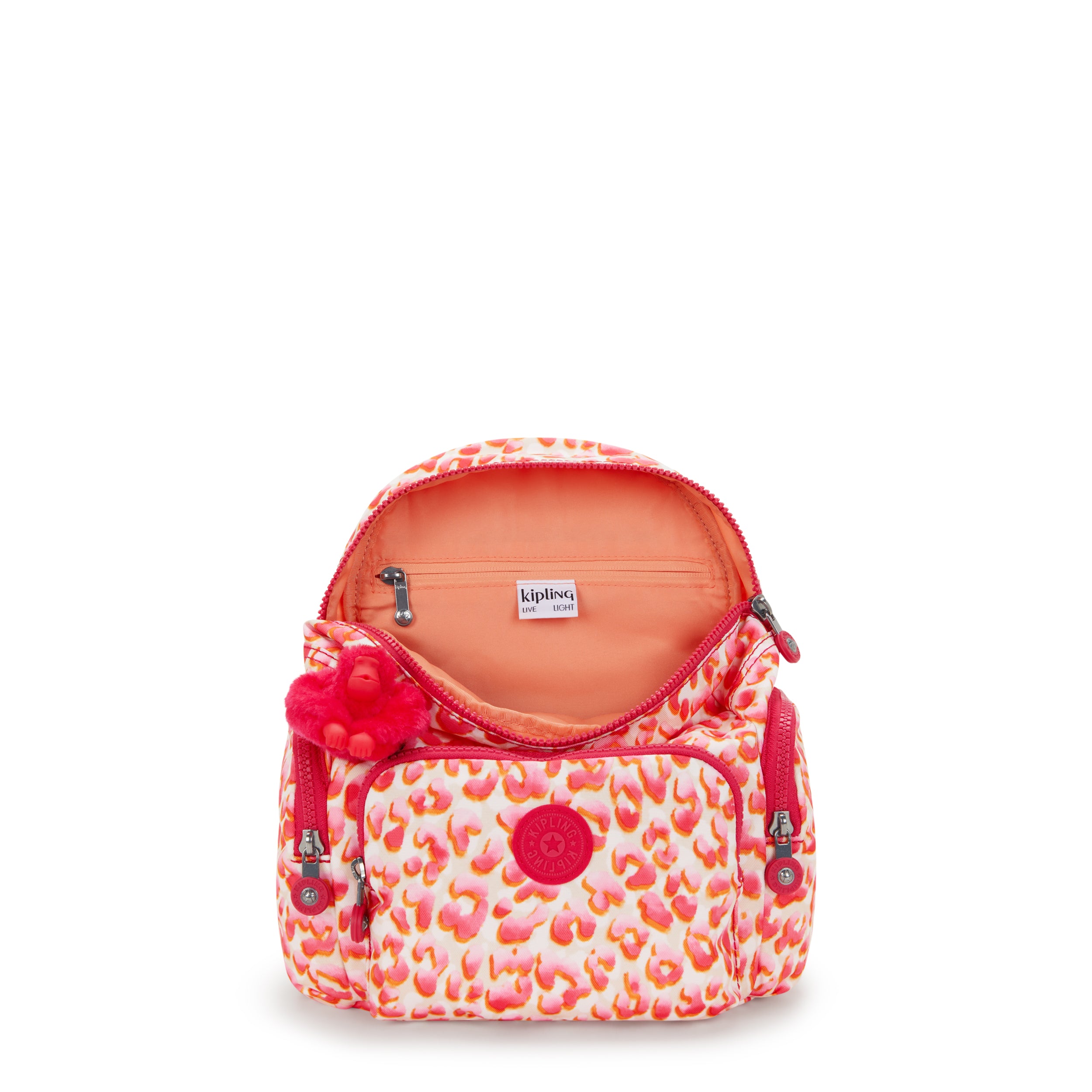 KIPLING-City Zip Mini-Mini Backpack with Adjustable Straps-Latin Cheetah-I3735-6LX