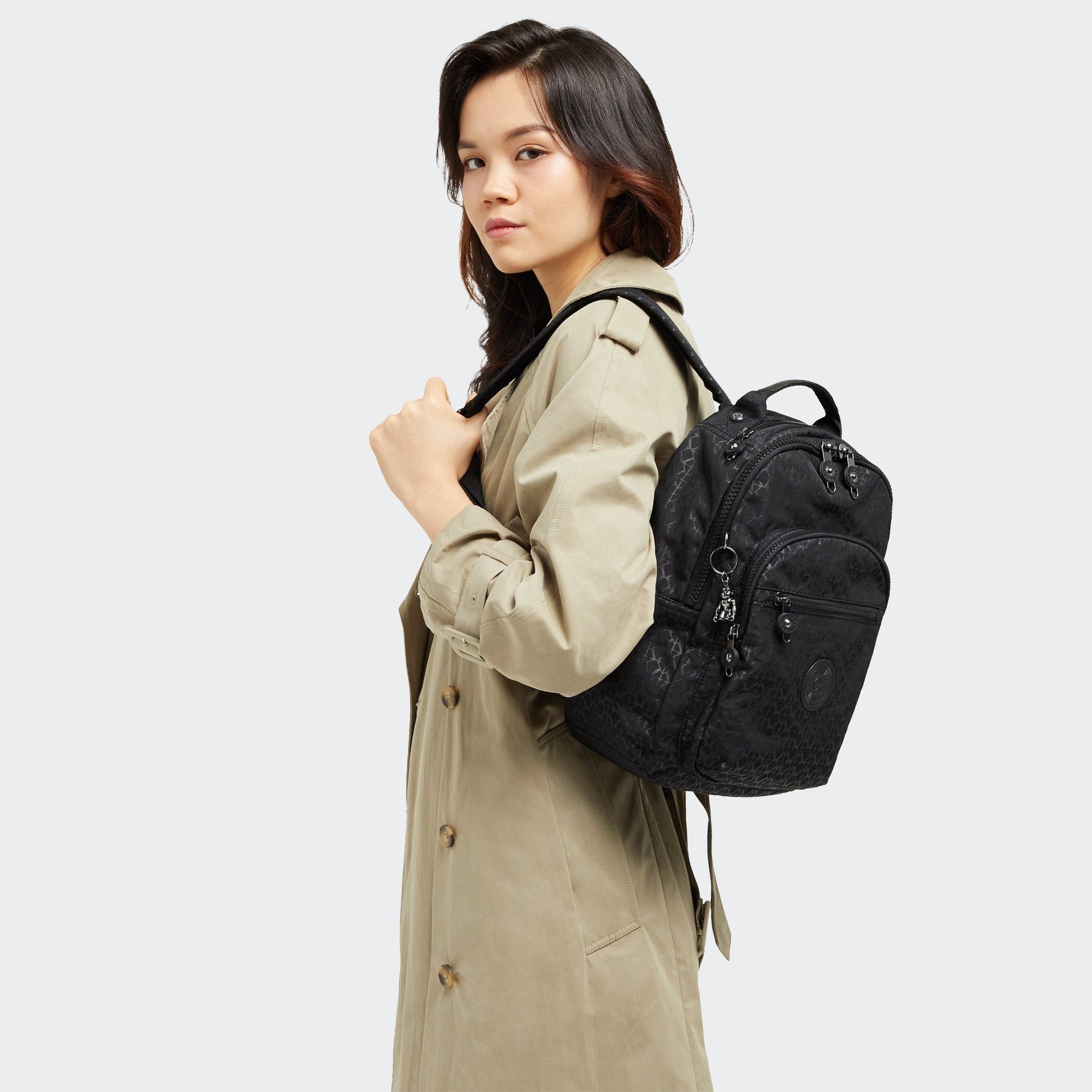 Kipling Seoul S Signature Emb Backpack C2I3789-K59