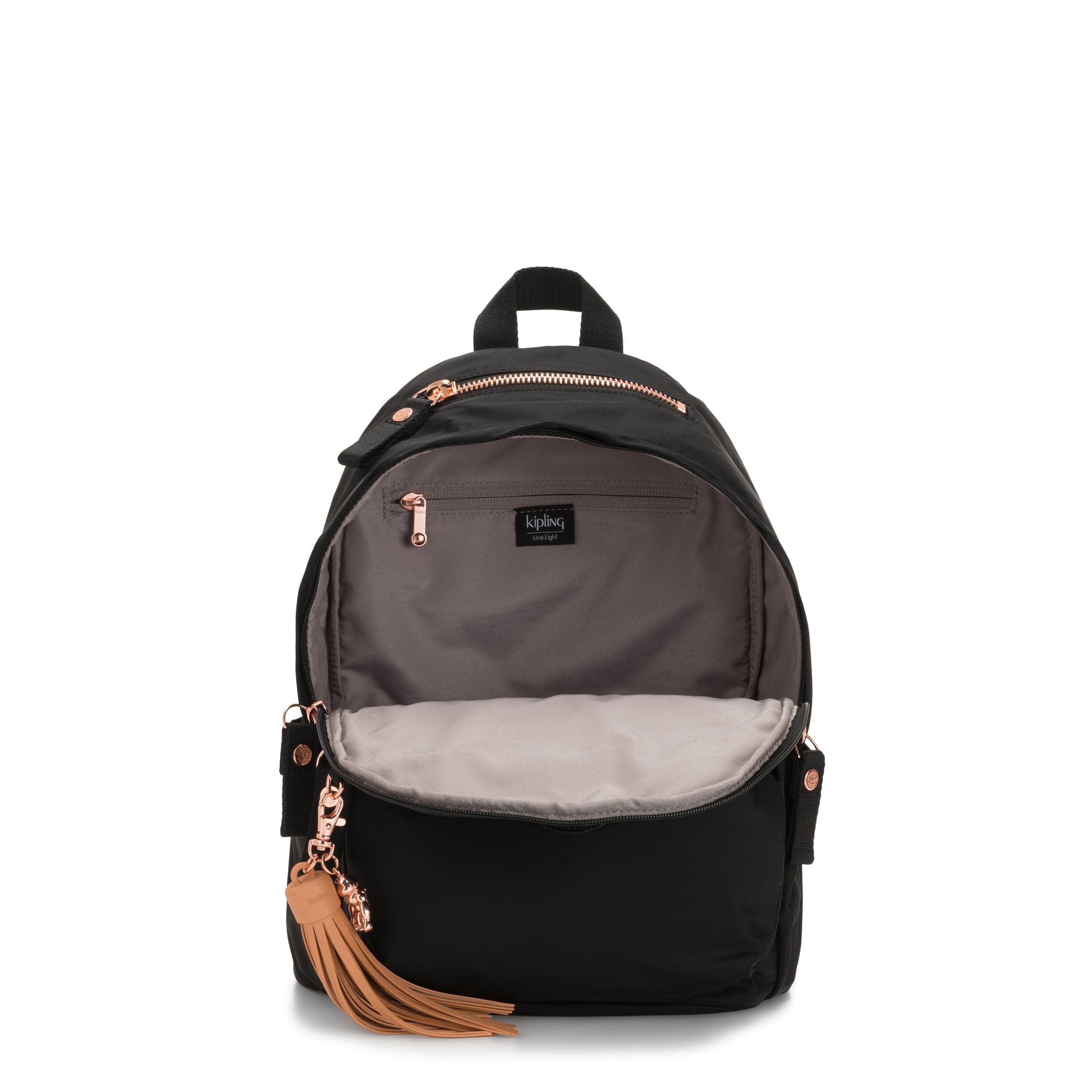 Kipling Delia Rose Black Medium Backpack C2I4240-53H