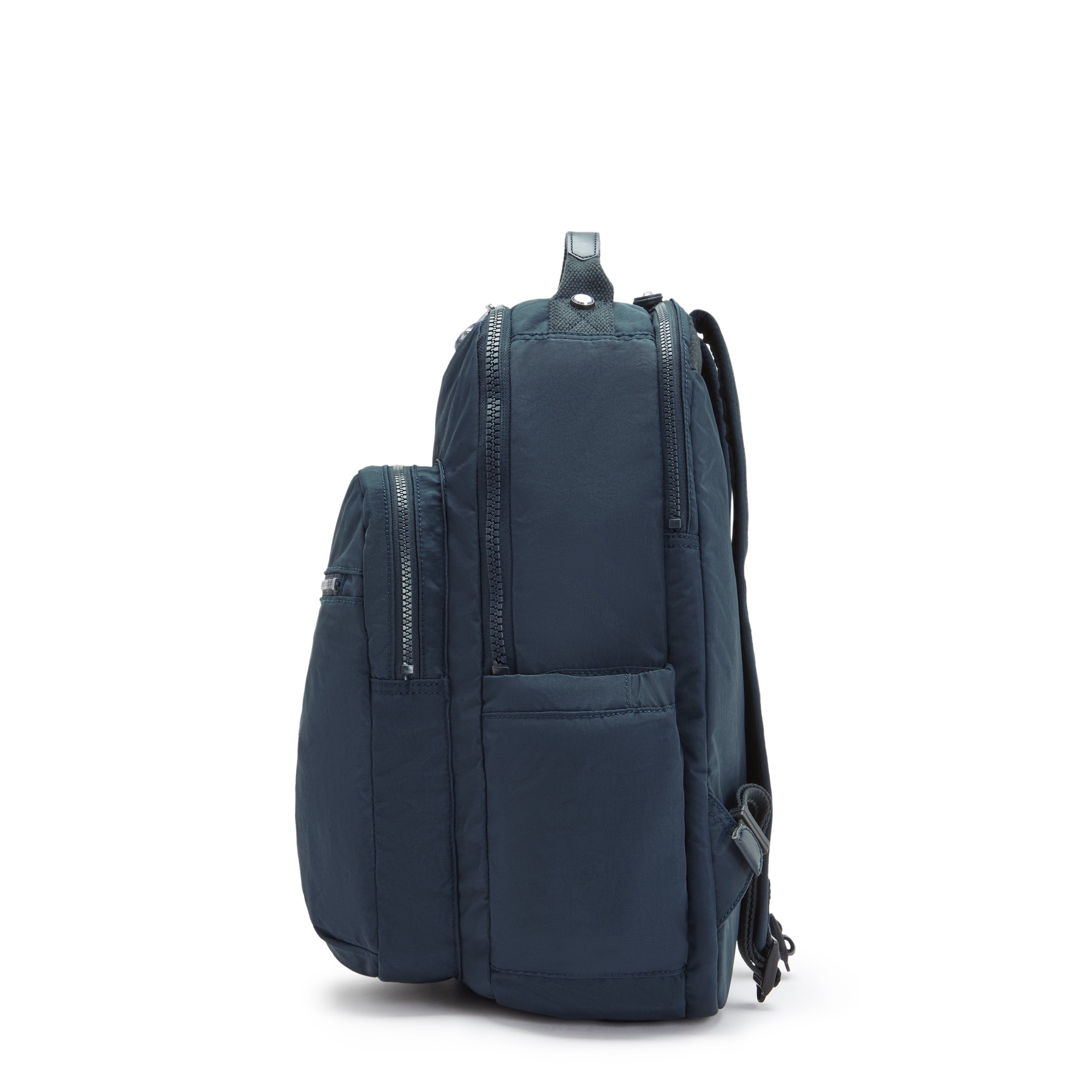 KIPLING-Seoul Lap-Large backpack (with laptop compartment)-True Blue Tonal-I4275-4DX