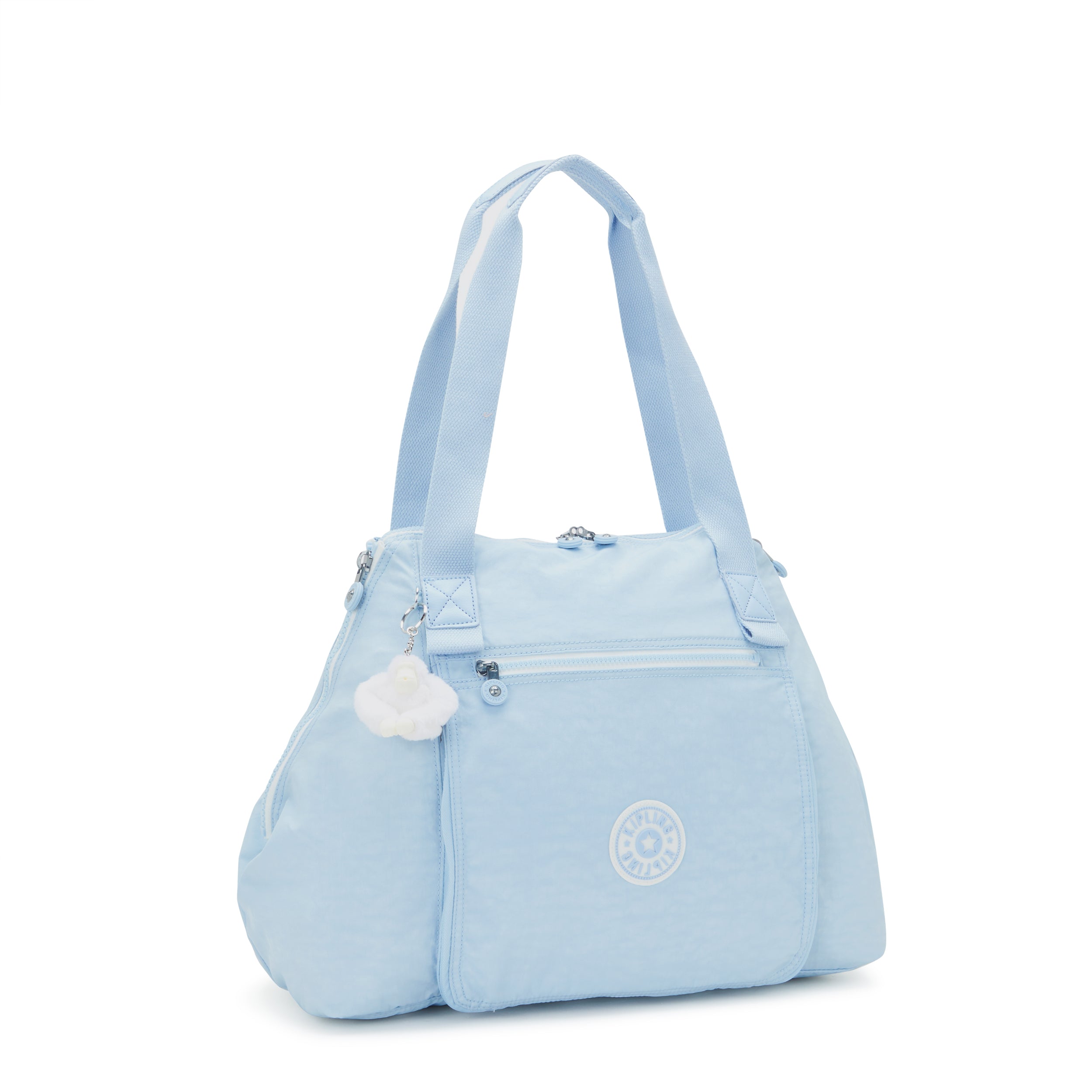 Kipling Wellness Art M Frost Blue Bl Large Tote Bag C2I4277-LZ8