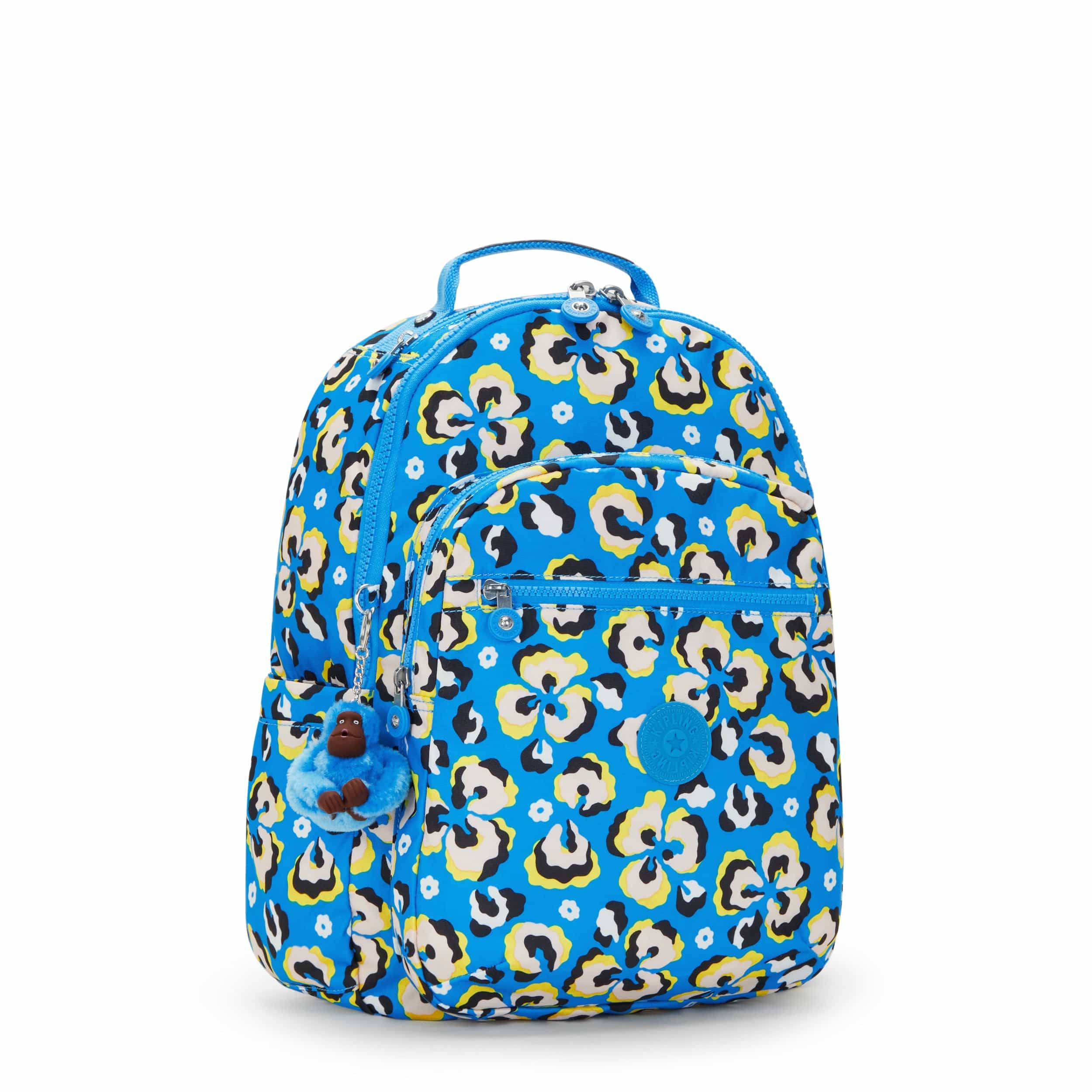 Kipling Seoul Leopard Floral Large Backpack C2I4851-P2A