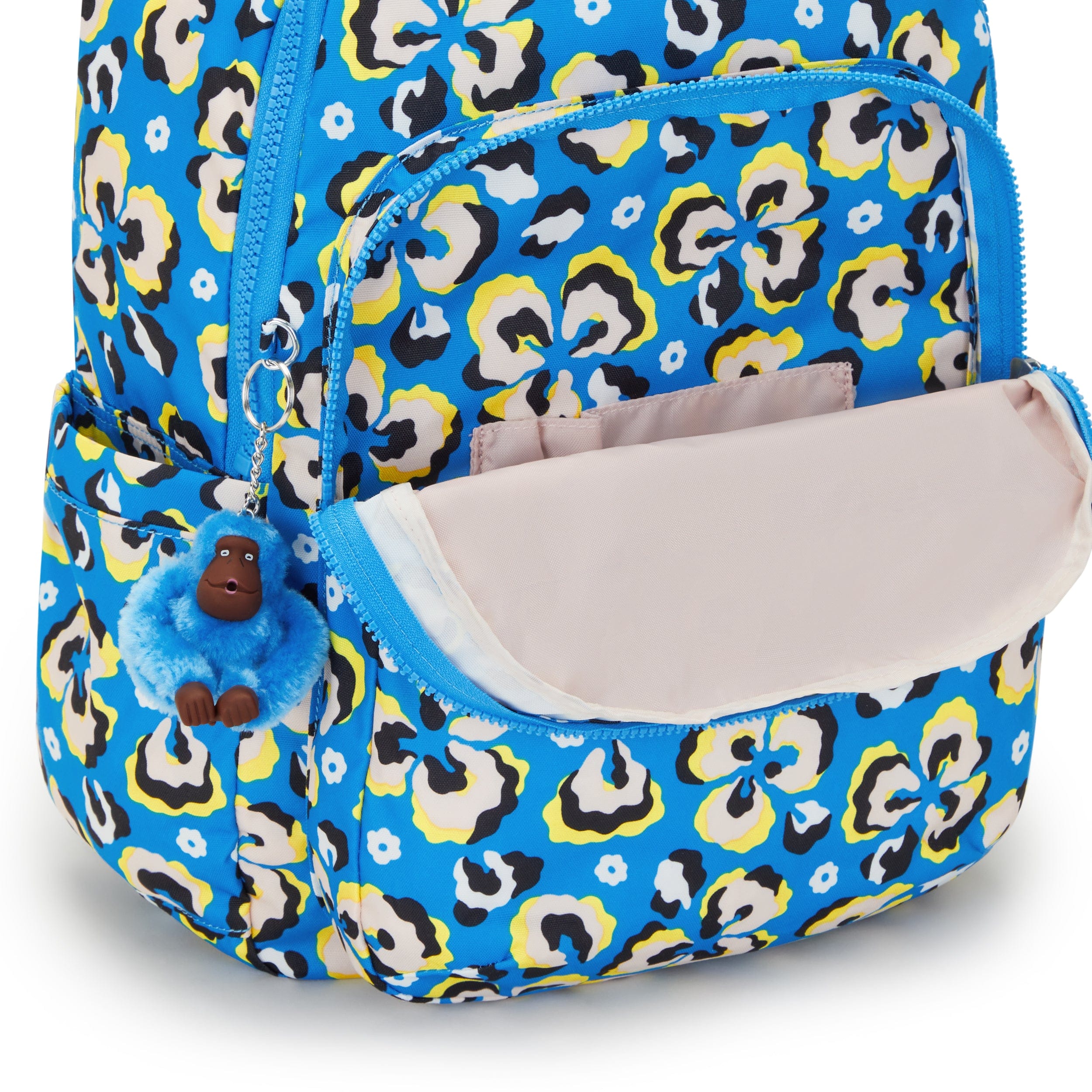 Kipling Seoul Leopard Floral Large Backpack C2I4851-P2A