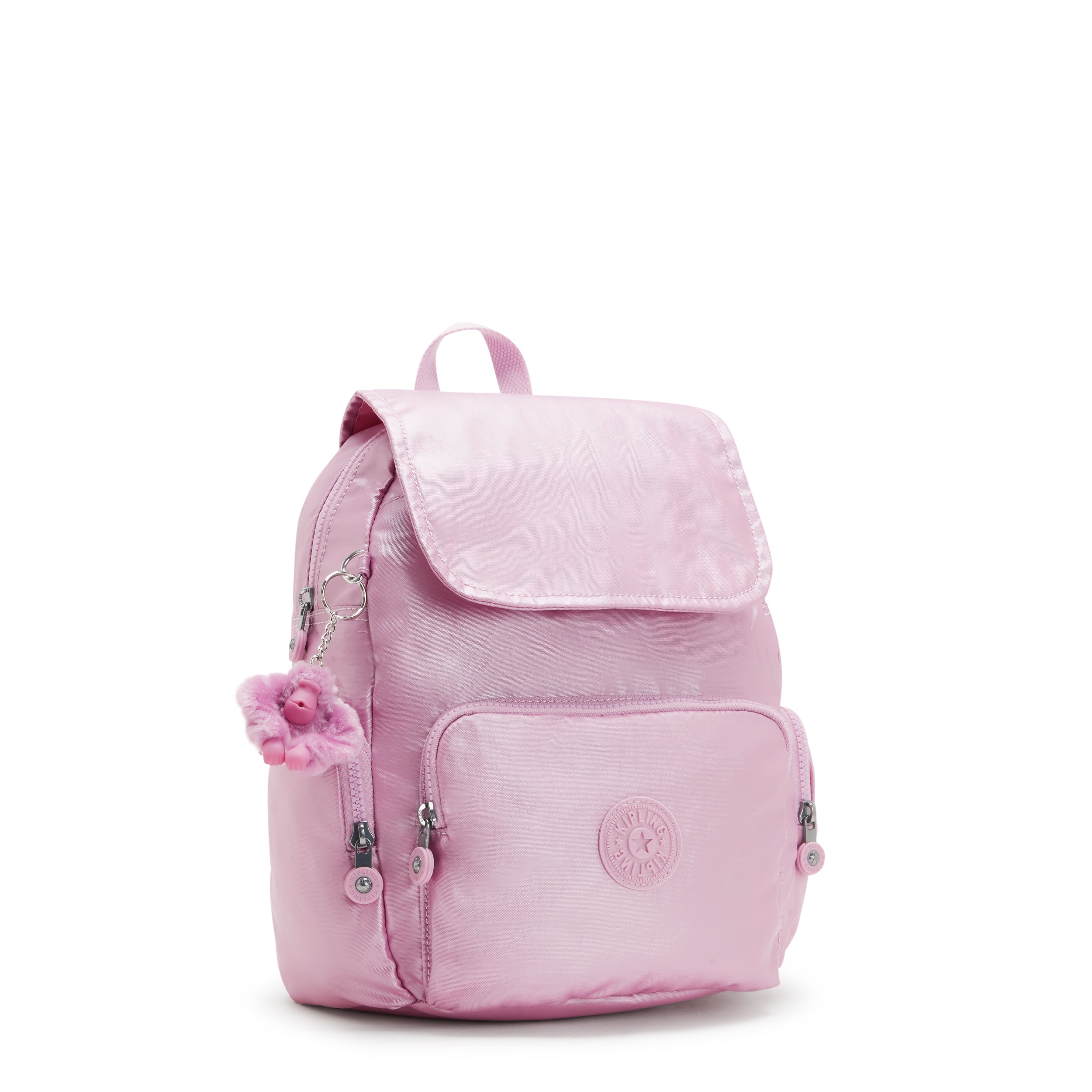Kipling City Zip S Metallic Lilac Small Backpack C2I5634-F4D