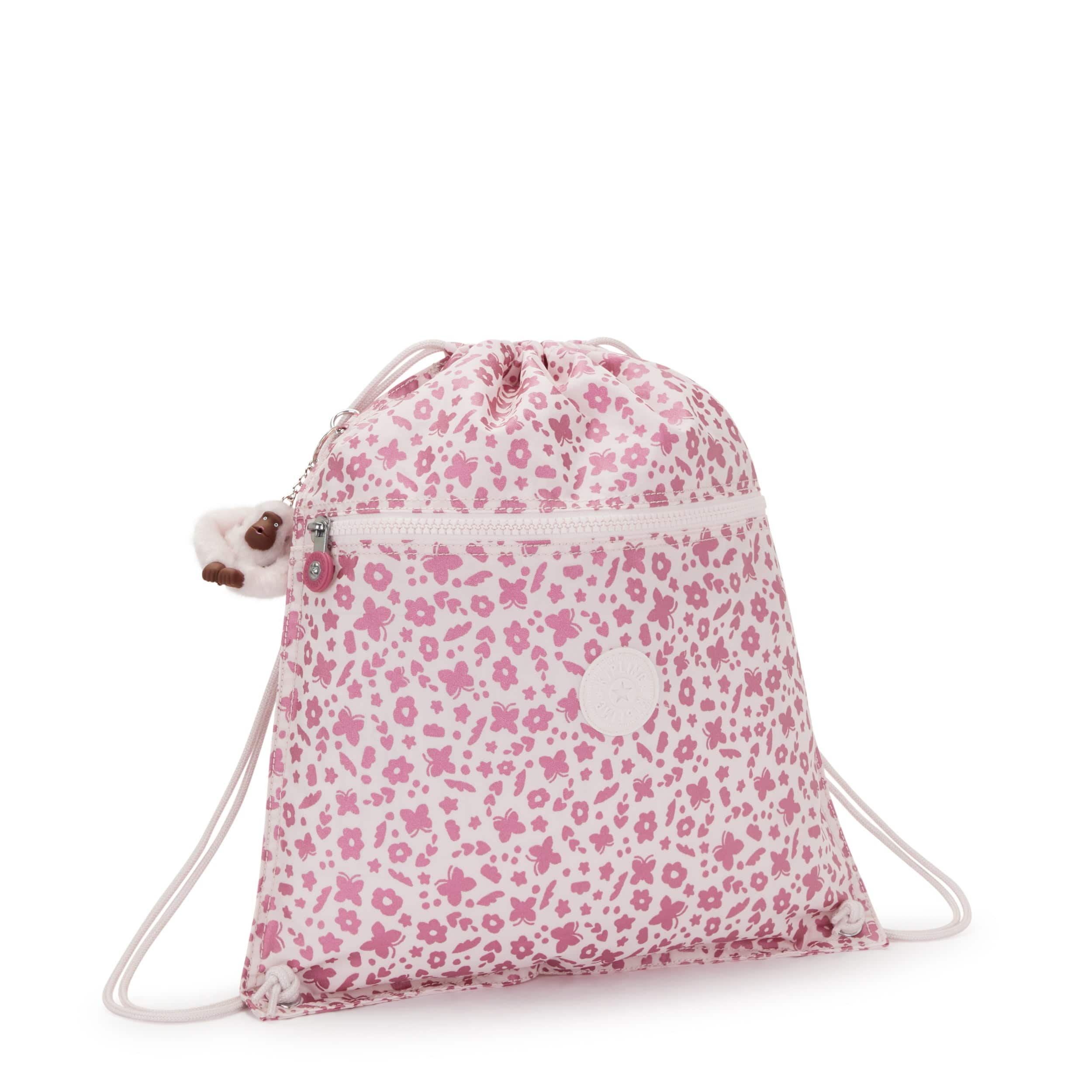 Kipling-Supertaboo-Medium Backpack (With Drawstring)-Magic Floral-I5637-Z41
