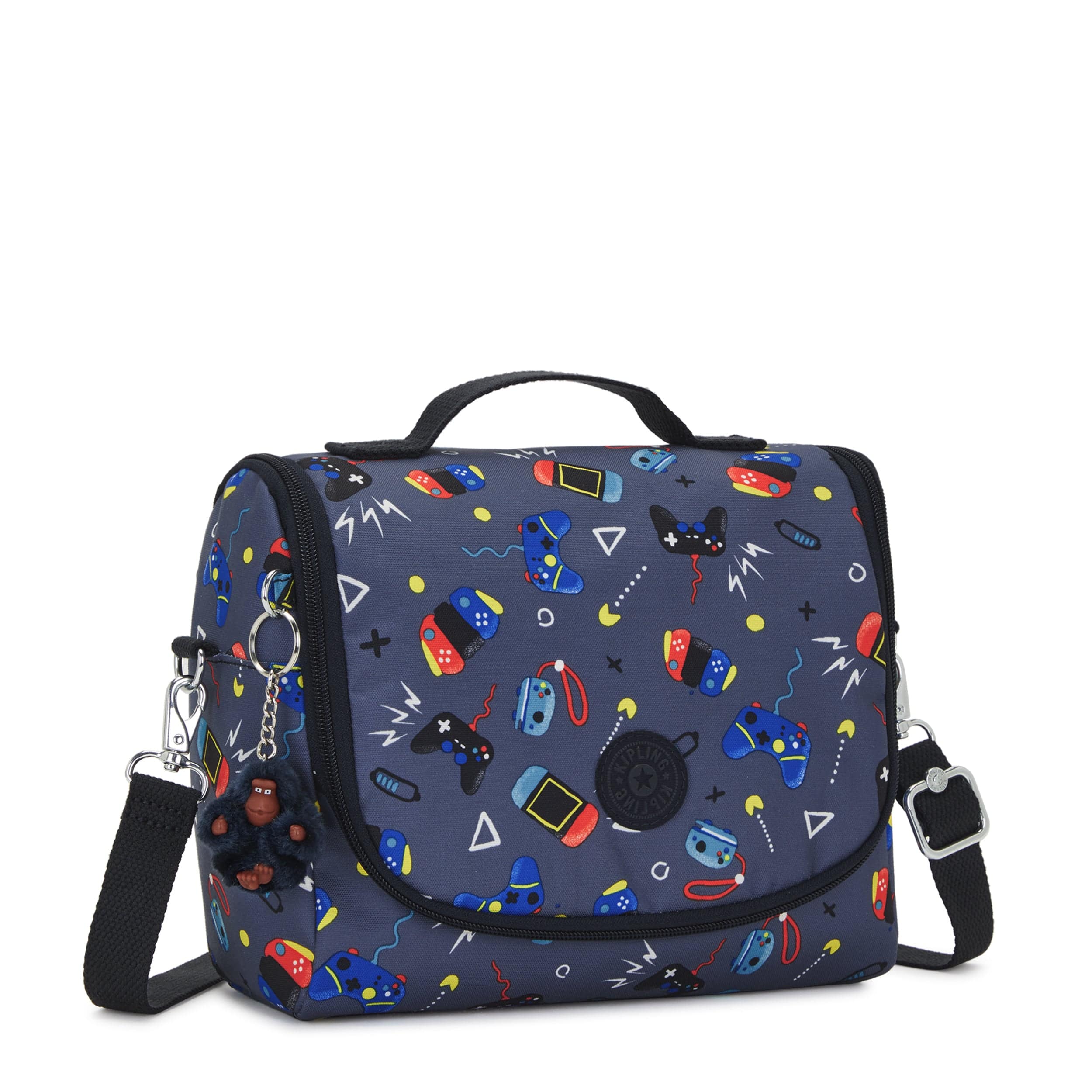 Kipling New Kichirou Gaming Grey Large Lunch Bag with Trolley Sleeve C2I5749-T6T