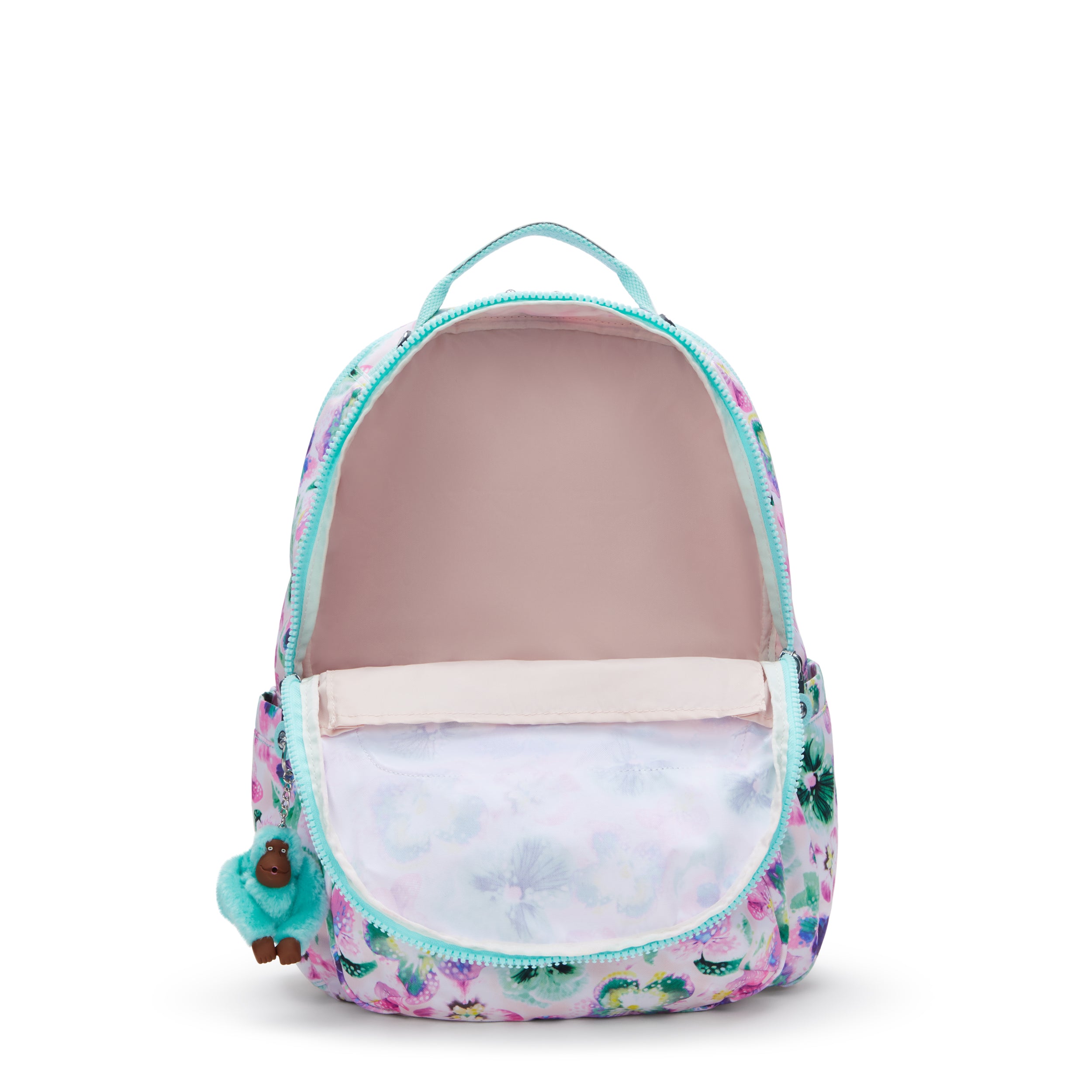 Kipling Seoul Lap Aqua Blossom Backpack C2I5816-7EC