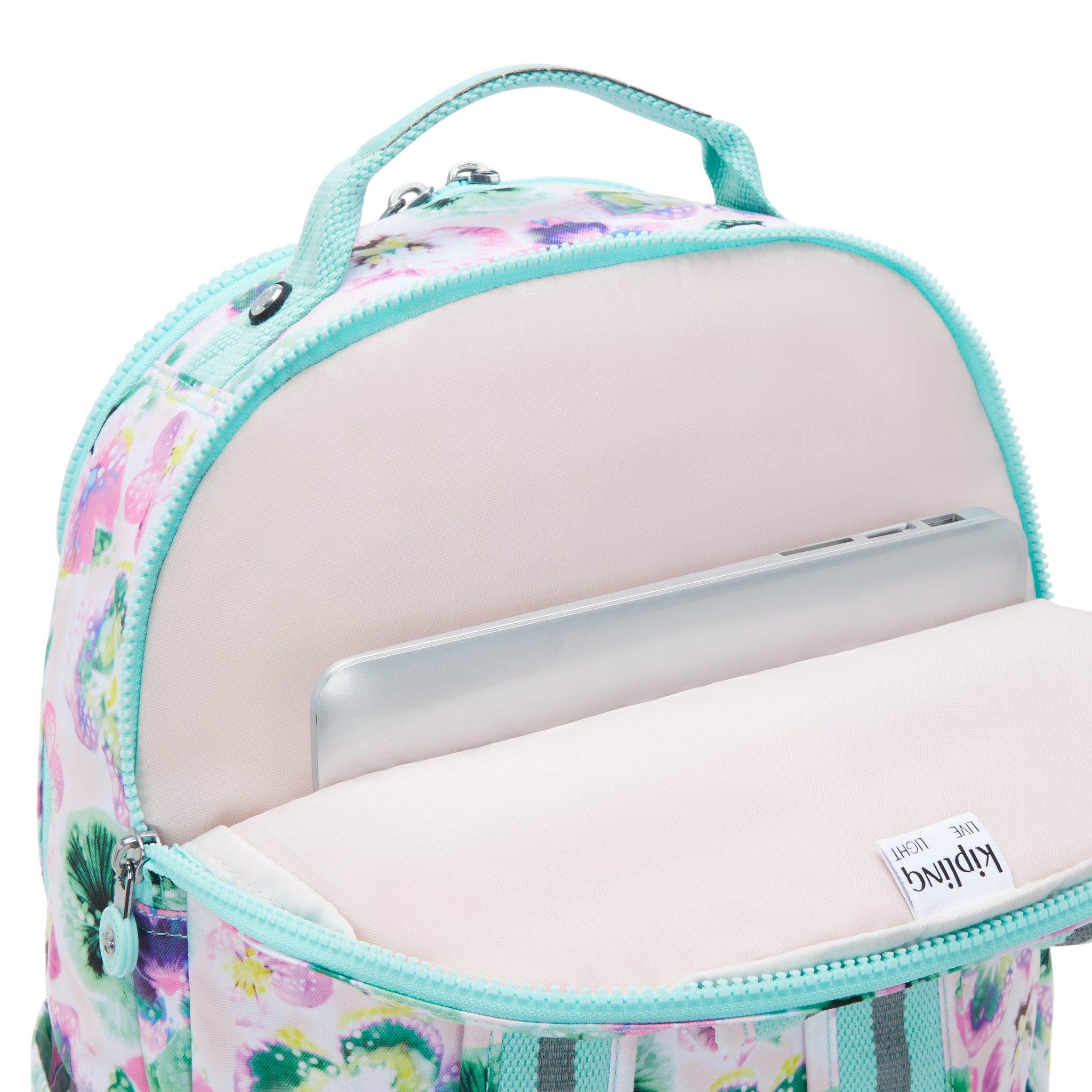 Kipling Seoul Lap Aqua Blossom Backpack C2I5816-7EC