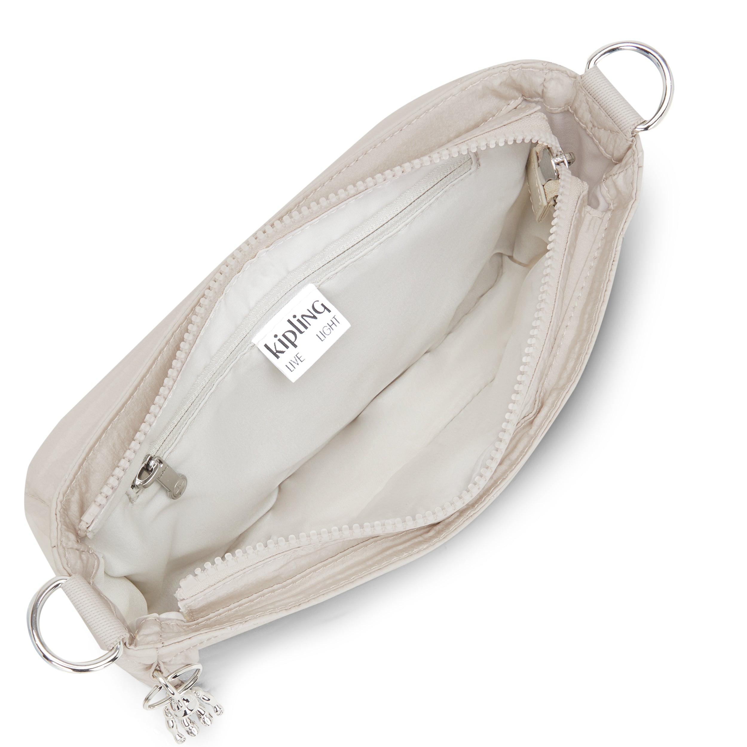 KIPLING-Aras-Small shoulderbag (with removable strap)-Airy Beige Ql-I6250-CH2