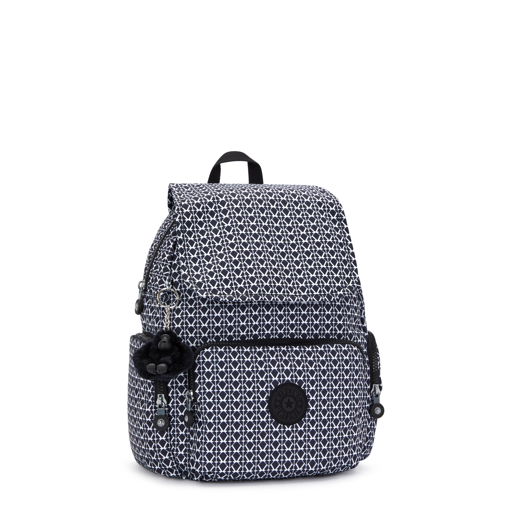 Kipling City Zip S Signature Print Backpack C2I6345-DD2