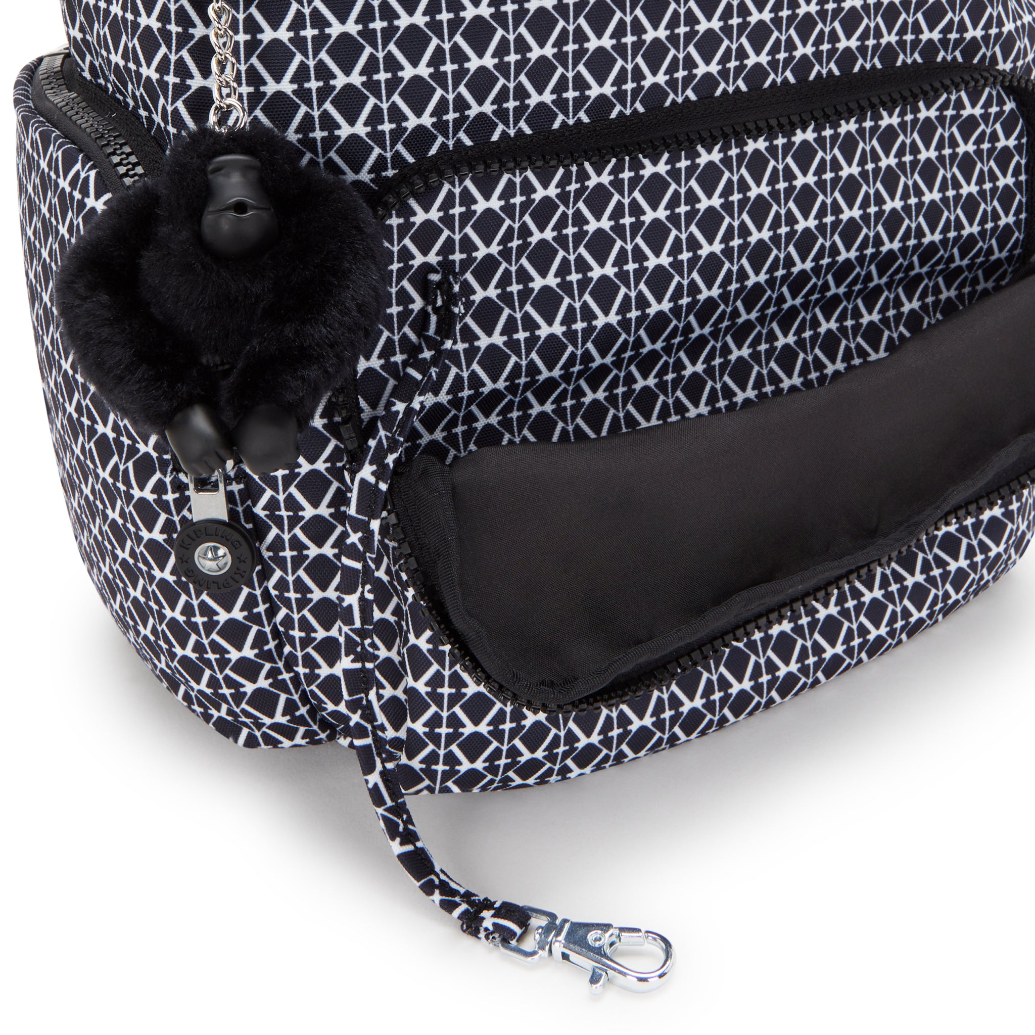 Kipling City Zip S Signature Print Backpack C2I6345-DD2
