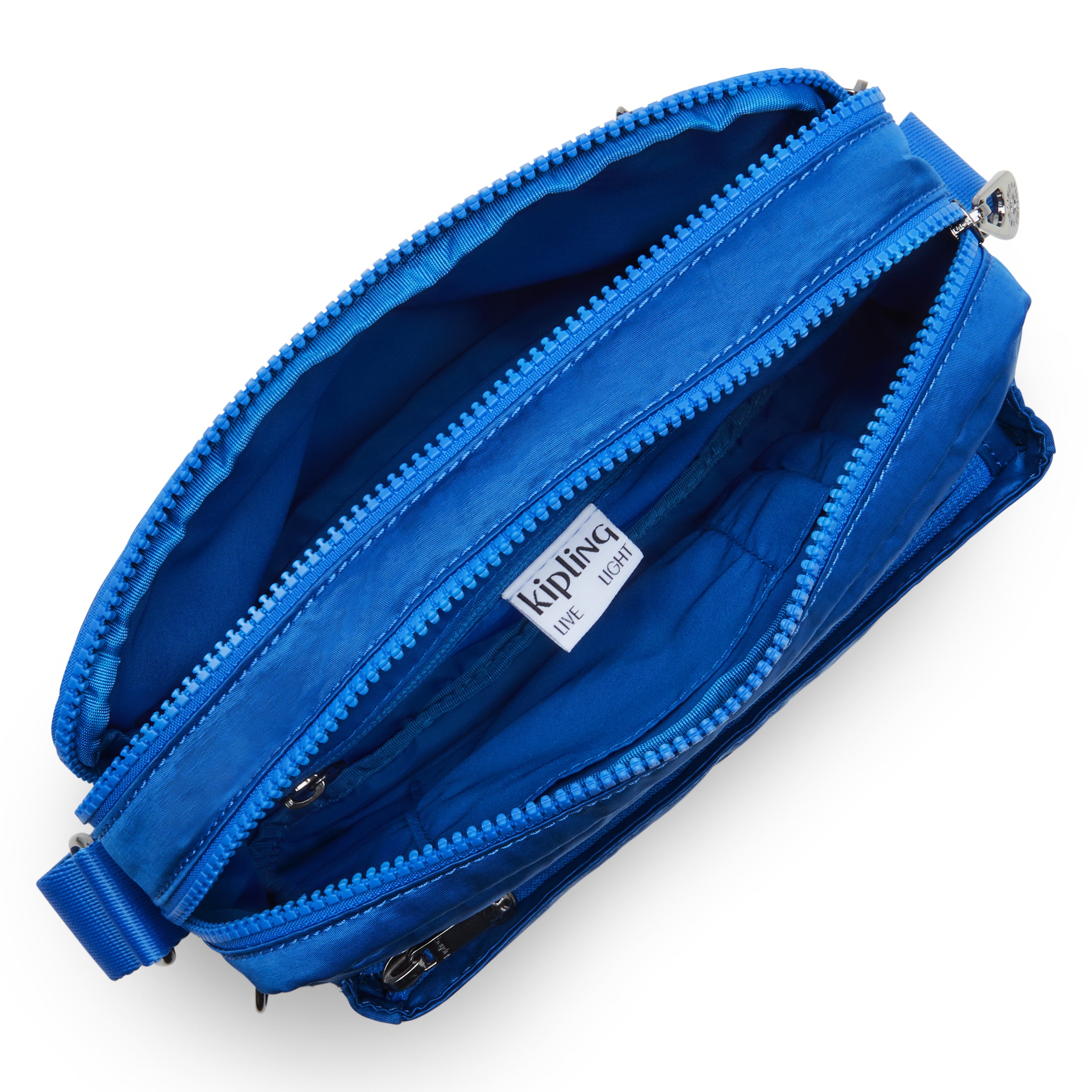 Kipling Abanu M Satin Blue Medium Crossbody Bag C2I6847-S9H